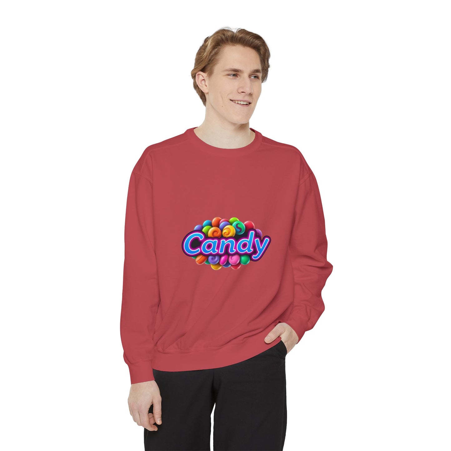 Candy-Themed Unisex Garment-Dyed Sweatshirt - Nostalgic Apparel for Sweet Lovers, Cozy Casual Wear, Gift for Candy Lovers, Colorful [...]