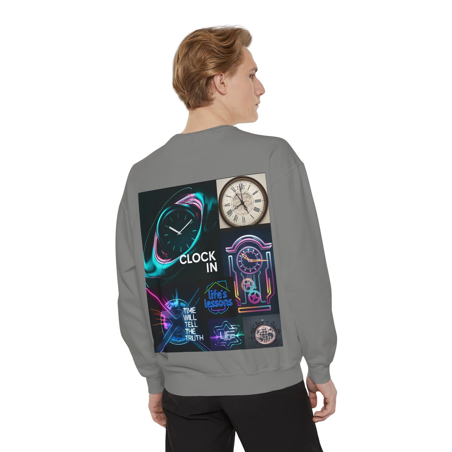 Retro Neon Clock Sweatshirt