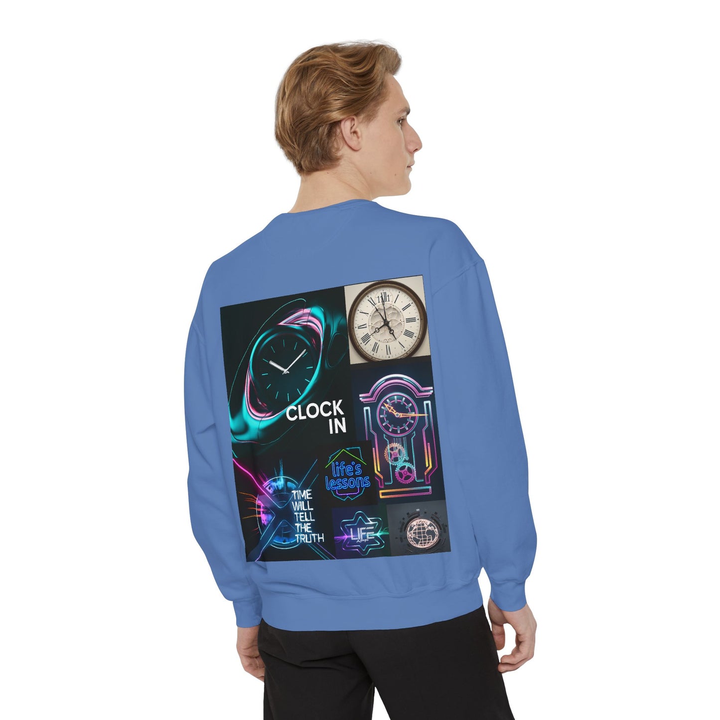 Retro Neon Clock Sweatshirt