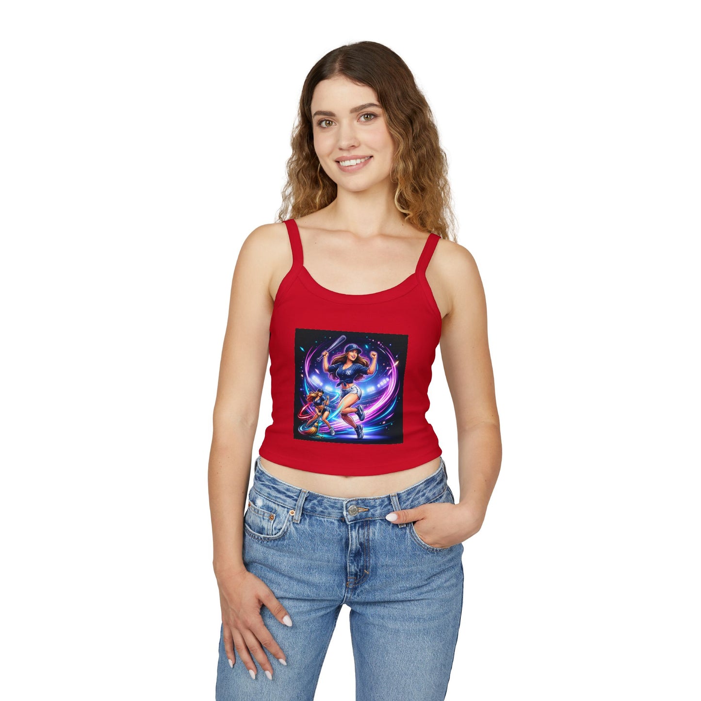 Yankees sweep Women's Spaghetti Strap Tank Top