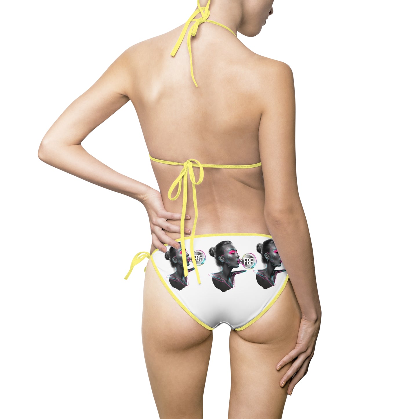Retro Pop Art Woman Print Bikini