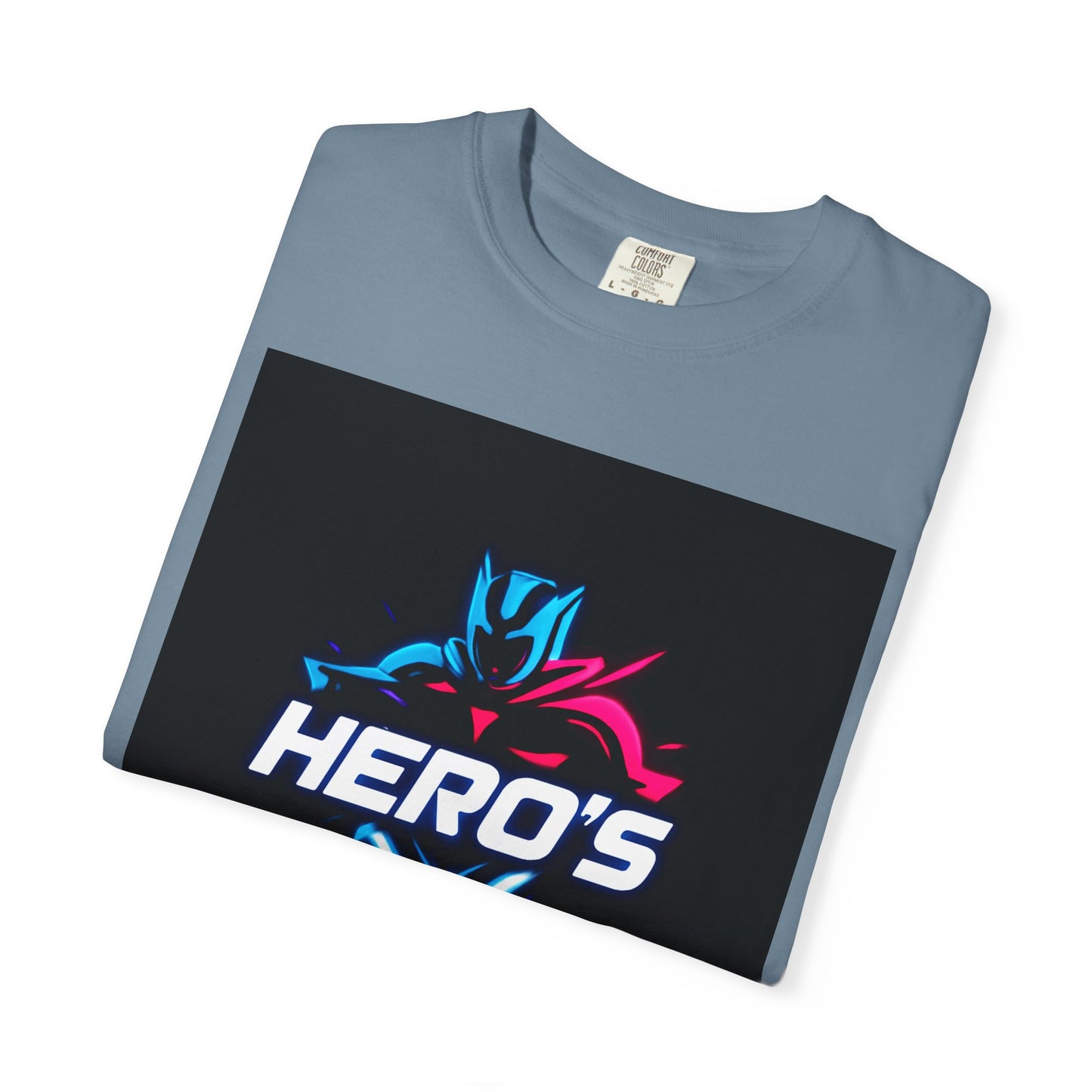 Hero's Unisex Garment-Dyed T-shirt, Casual Tee, Perfect for Gifting, Comic Fans, Hero Celebrations, Graphic Tee, Everyday Wear