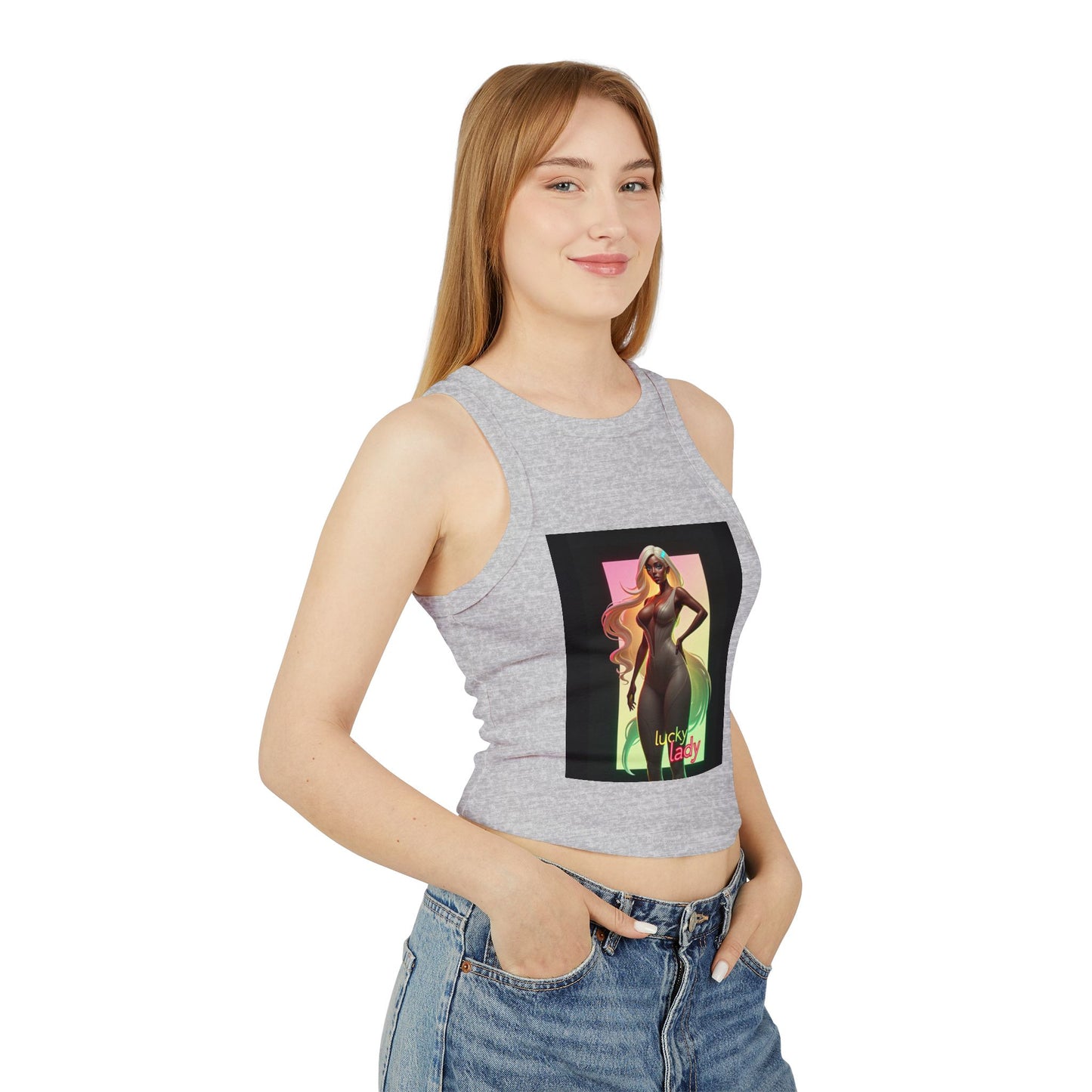 Women's Micro Rib Racer Tank Top