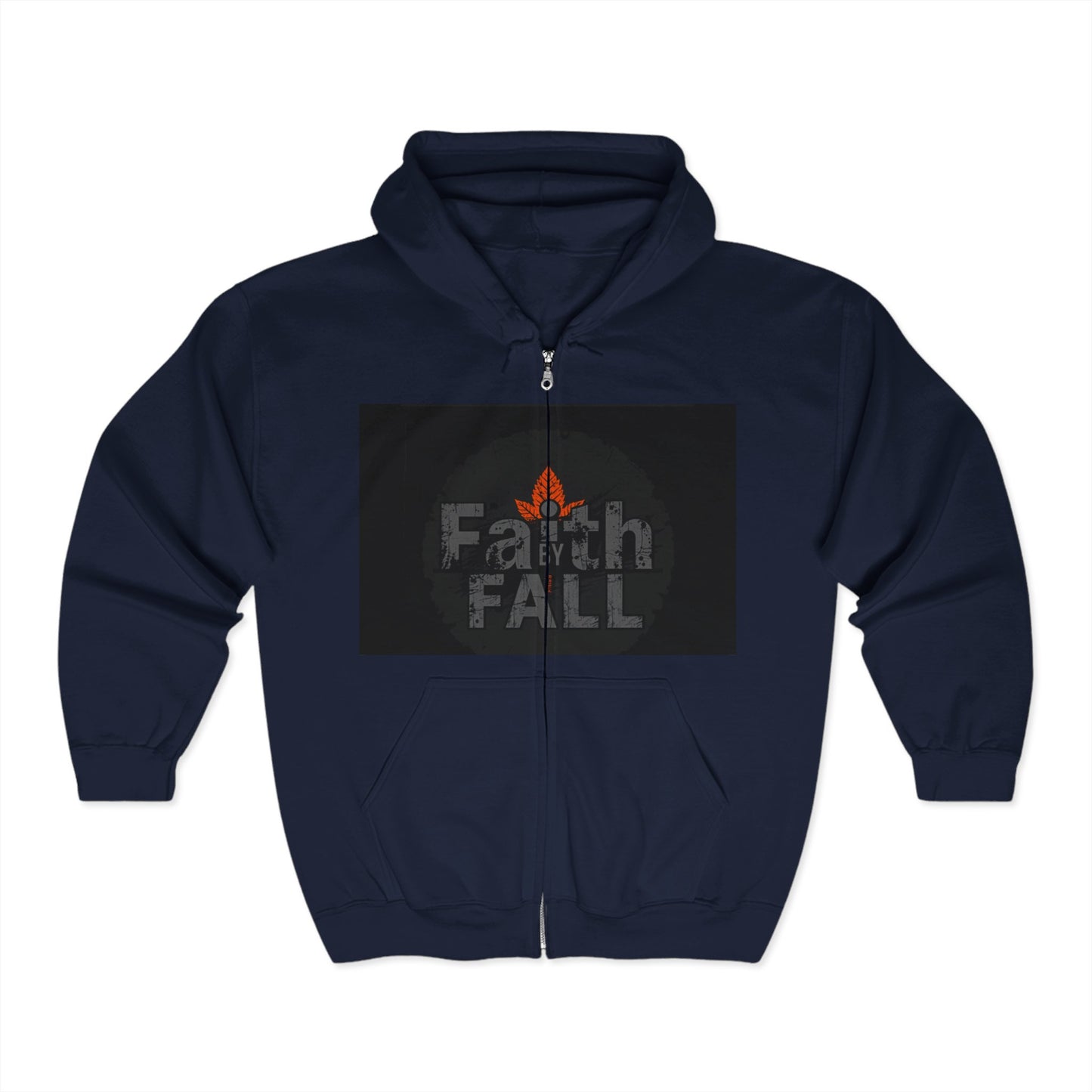 Faith Fall Hoodie, Unisex Zip Sweatshirt, Cozy Fall Apparel, Faith-Inspired Gift, Autumn Fashion, Comfortable Everyday Wear