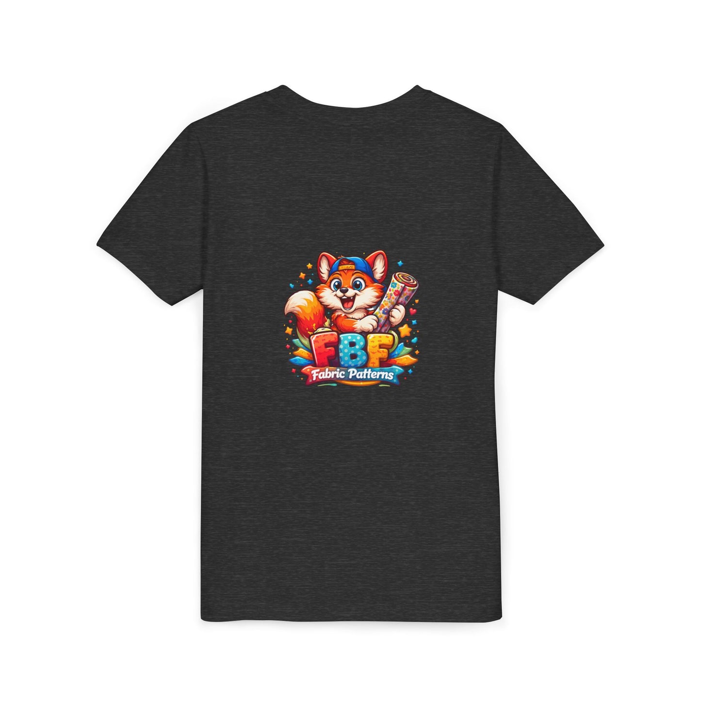 Youth Tee — Colorful Cartoon Fox 'FBF' Logo Kids Shirt