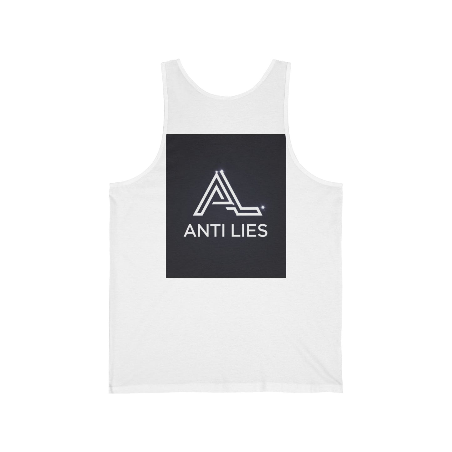 Unisex Jersey Tank - 'Enough With The Lies' & 'Anti Lies' - Motivational Summer Wear, Anti-Lying Statement Shirt, Gift for Truth Seekers,