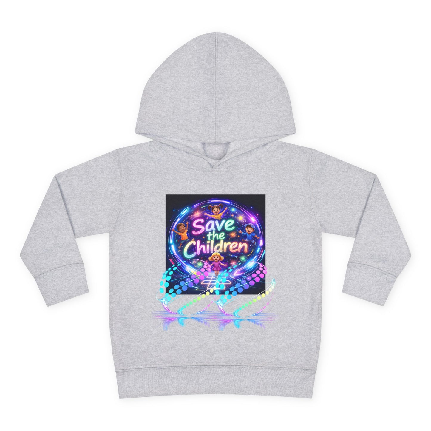Save the Children Toddler Hoodie — Colorful Neon FBF Charity Pullover