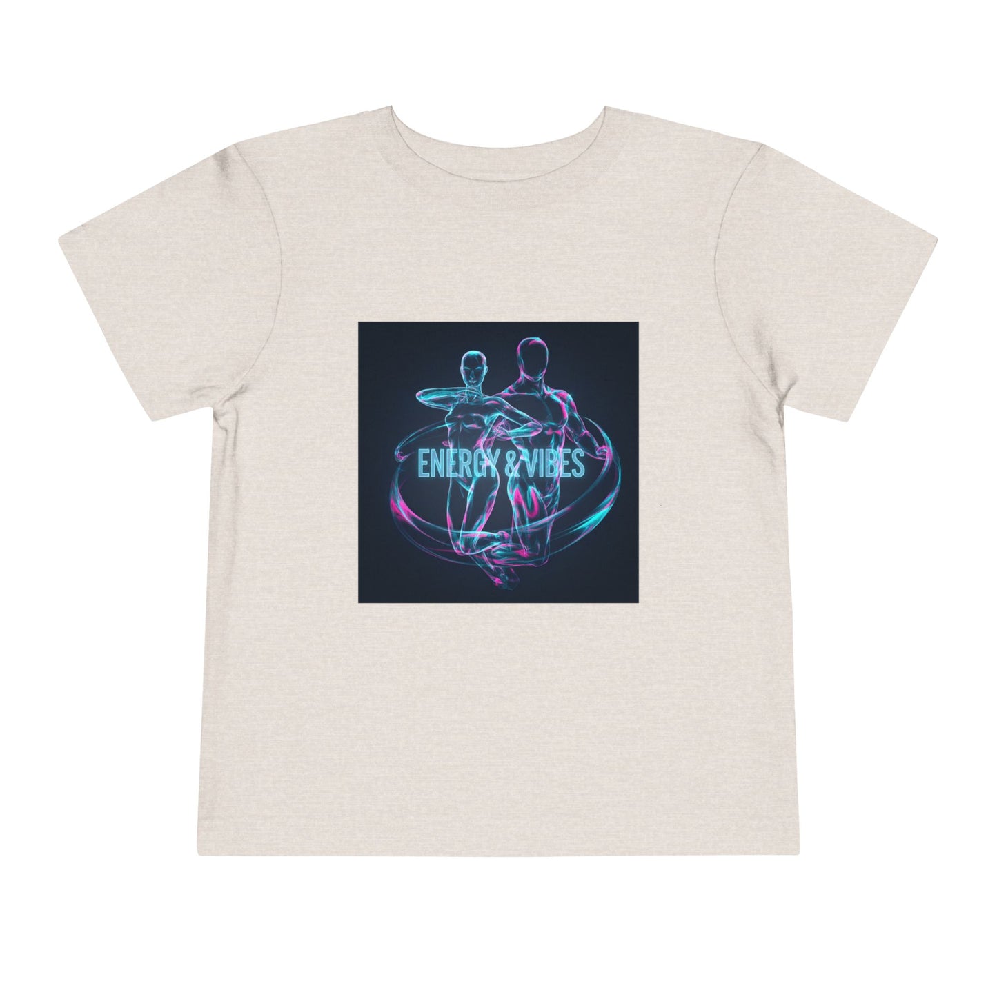Toddler Tee — Energy & Vibes Neon Dance Graphic