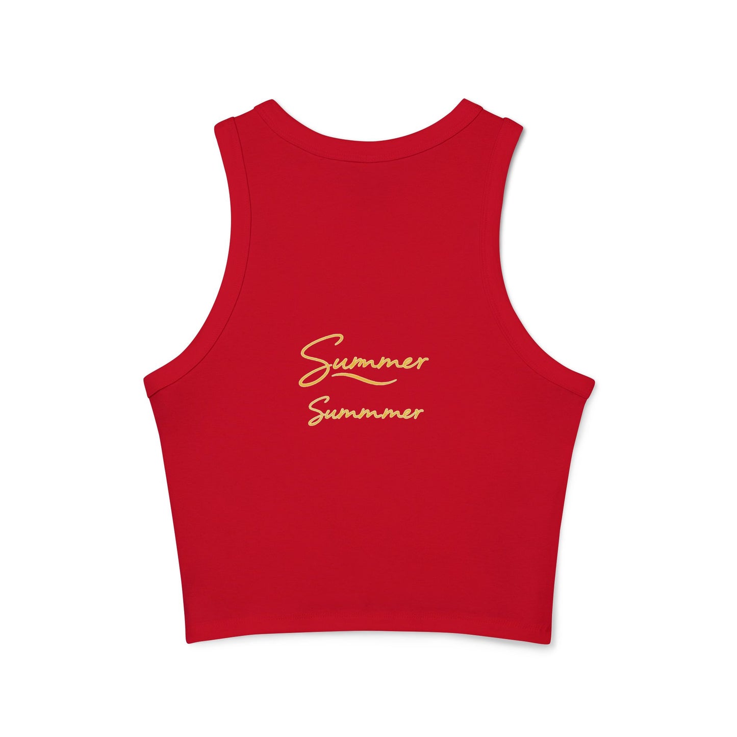Women's Stylish Micro Rib Racer Tank Top - Summer Vibes, Living Life, Perfect for Festivals & Beach Days, Casual Wear, Gift Idea