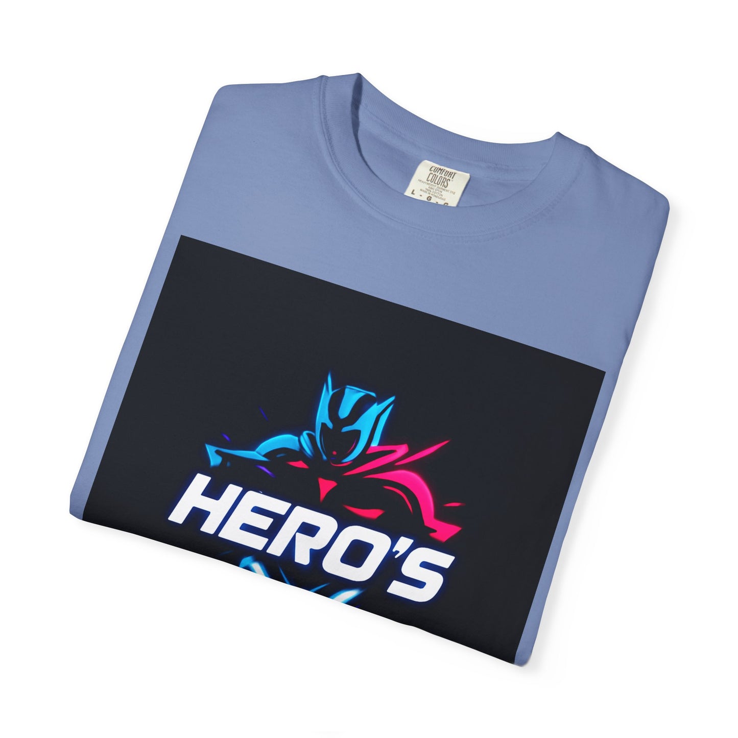 Hero's Unisex Garment-Dyed T-shirt, Casual Tee, Perfect for Gifting, Comic Fans, Hero Celebrations, Graphic Tee, Everyday Wear
