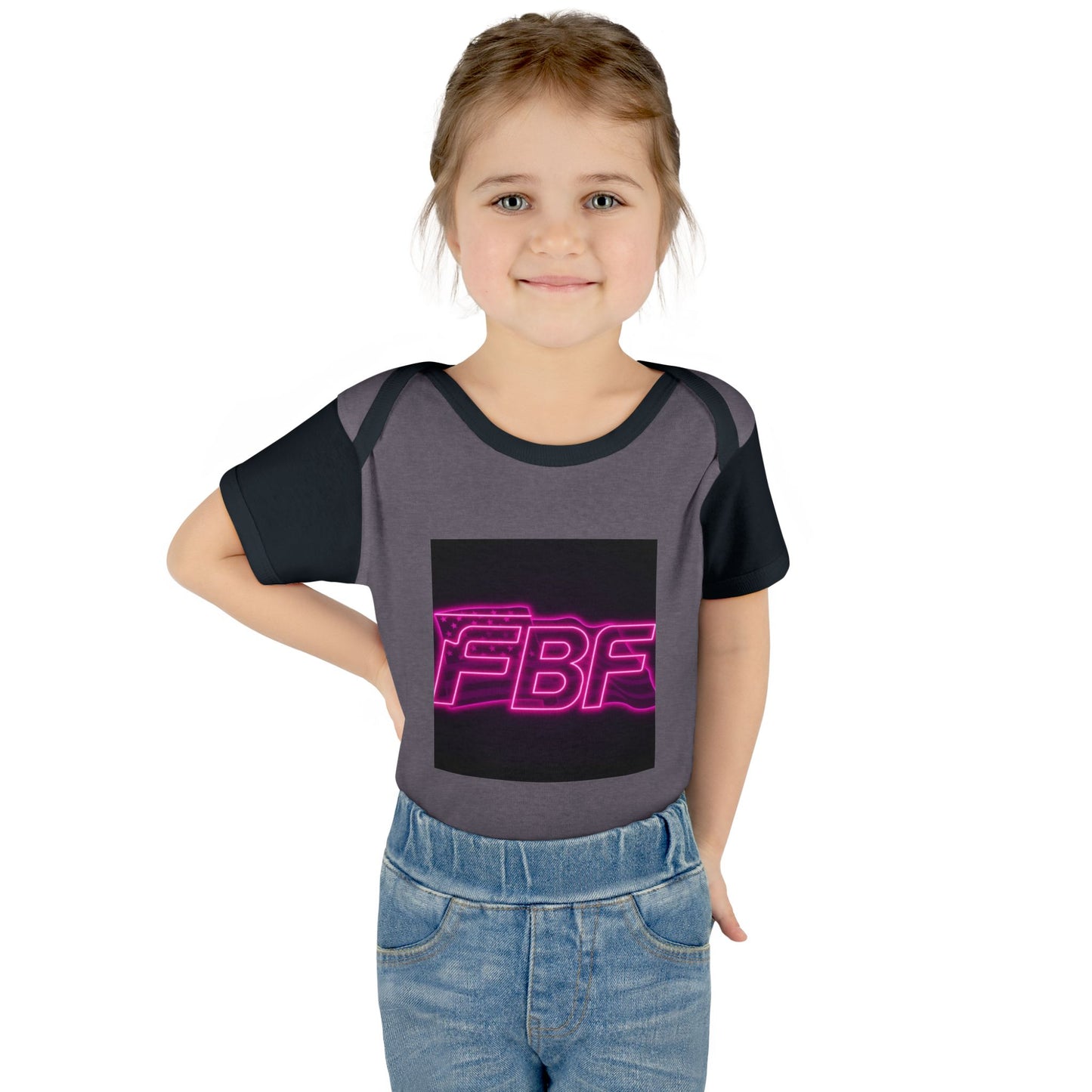 Neon Baby Bodysuit for Trendy Infants, Cool Graphic Onesie, Unique Baby Gift, Personalized Baby Outfit, Modern Infant Apparel
