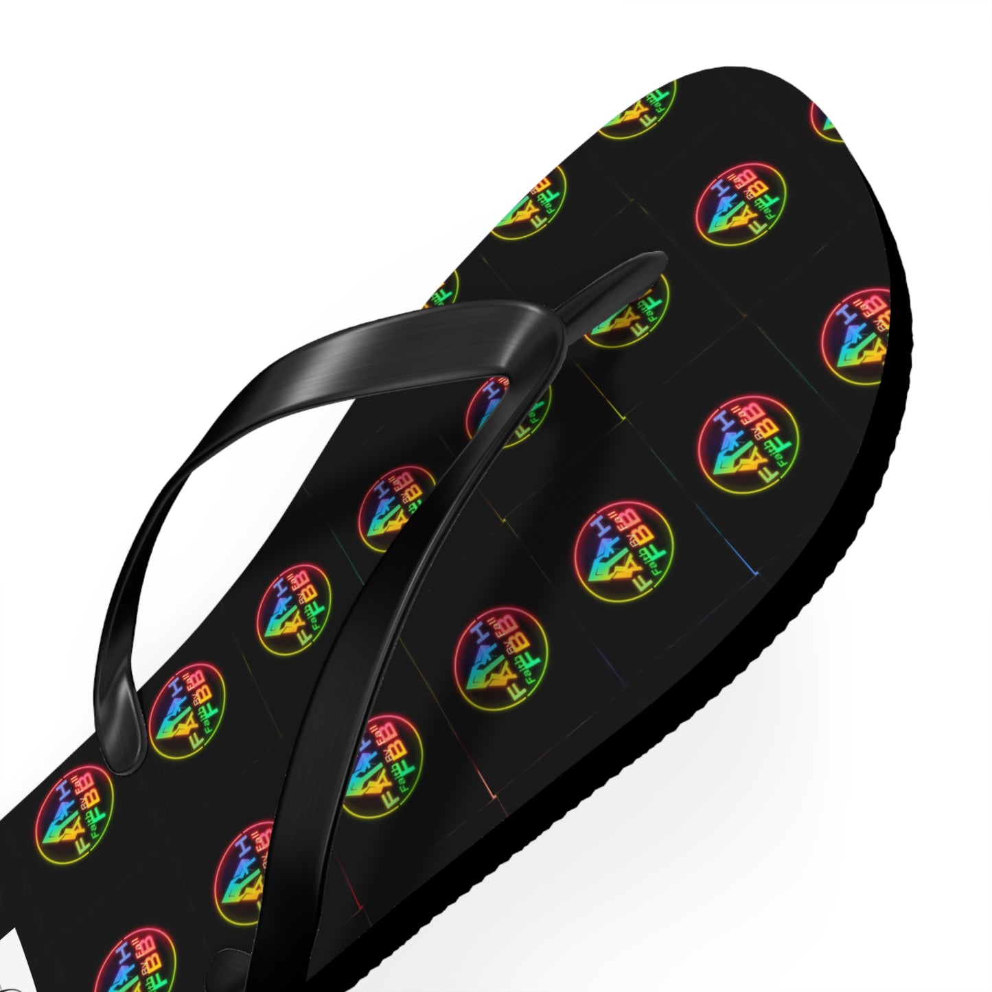 Vibrant Faith Flip Flops | Summer Style, Beachwear, Casual Sandals, Vacation Footwear, Fun Gift for Friends