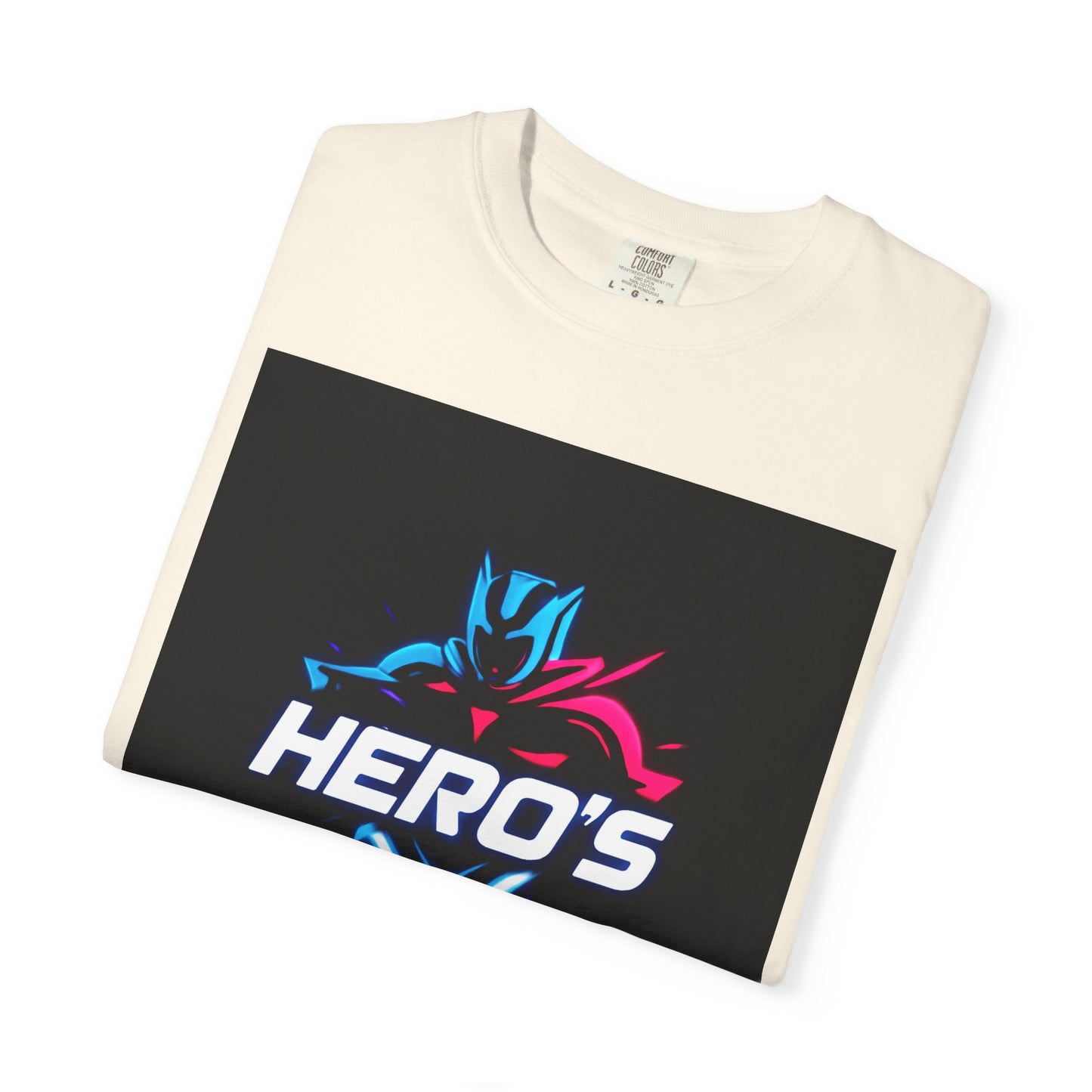 Hero's Unisex Garment-Dyed T-shirt, Casual Tee, Perfect for Gifting, Comic Fans, Hero Celebrations, Graphic Tee, Everyday Wear