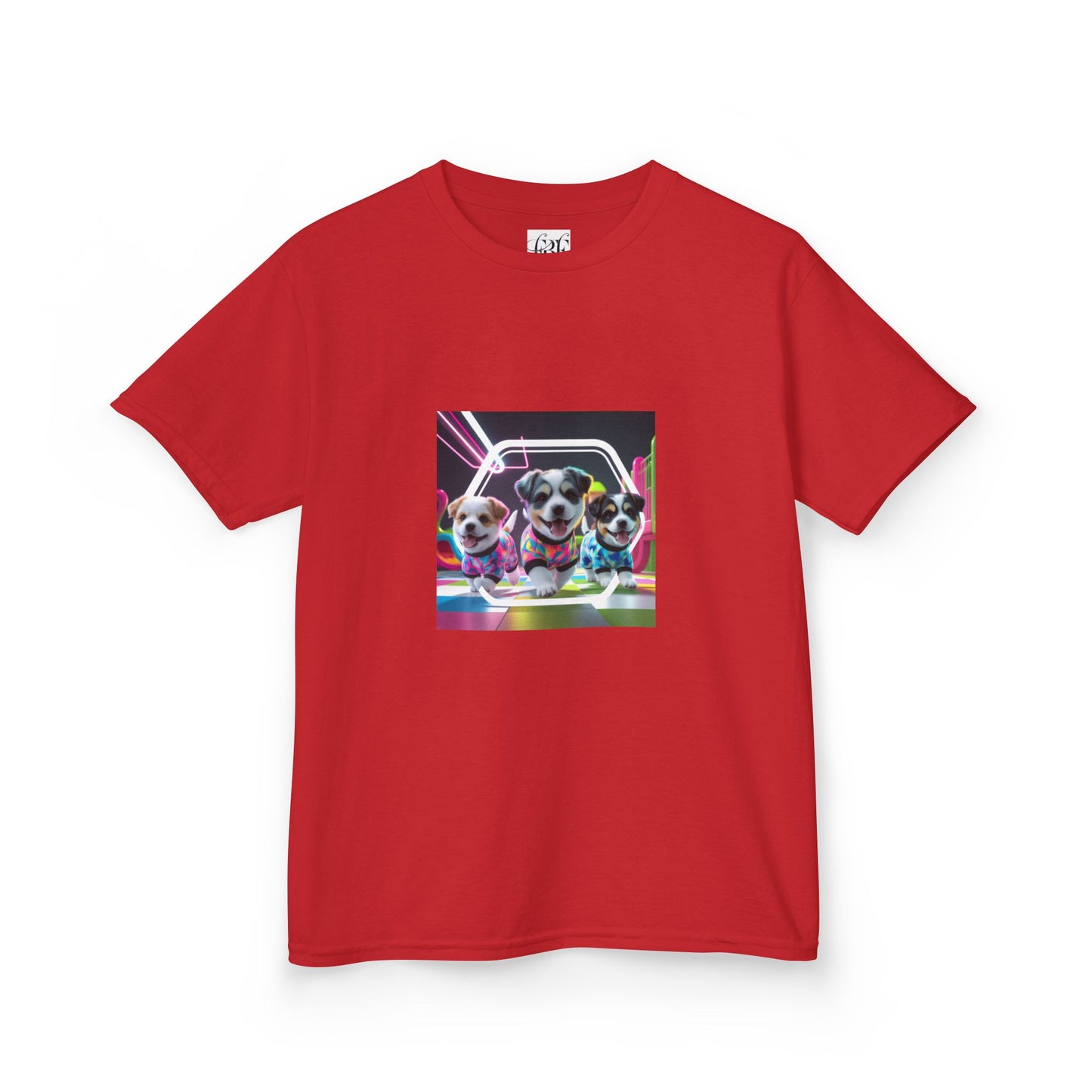Colorful Dog-Themed Kids Tee - 'Unity Fun' Design