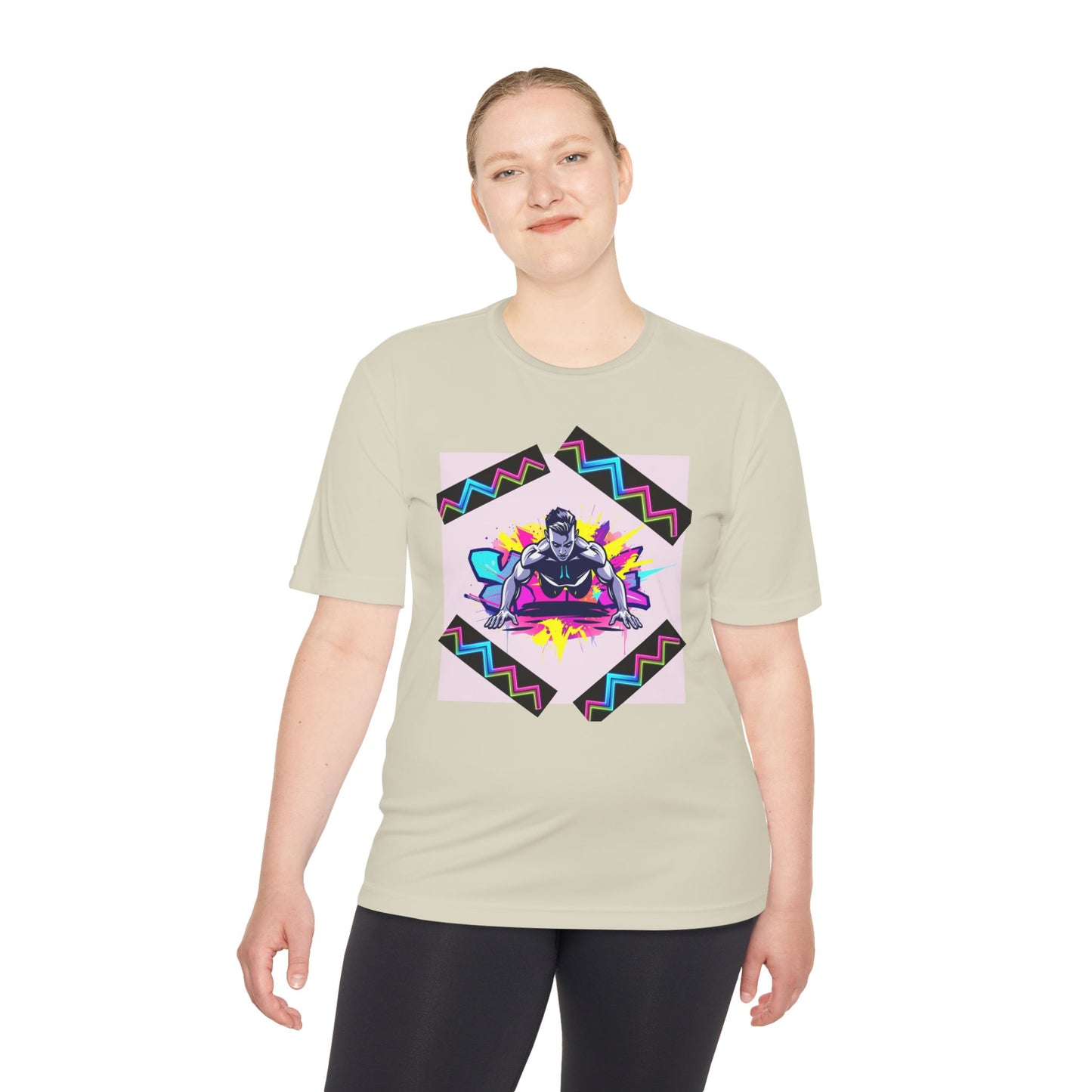 Vibrant Graphic Moisture Wicking Tee for Active Lifestyle