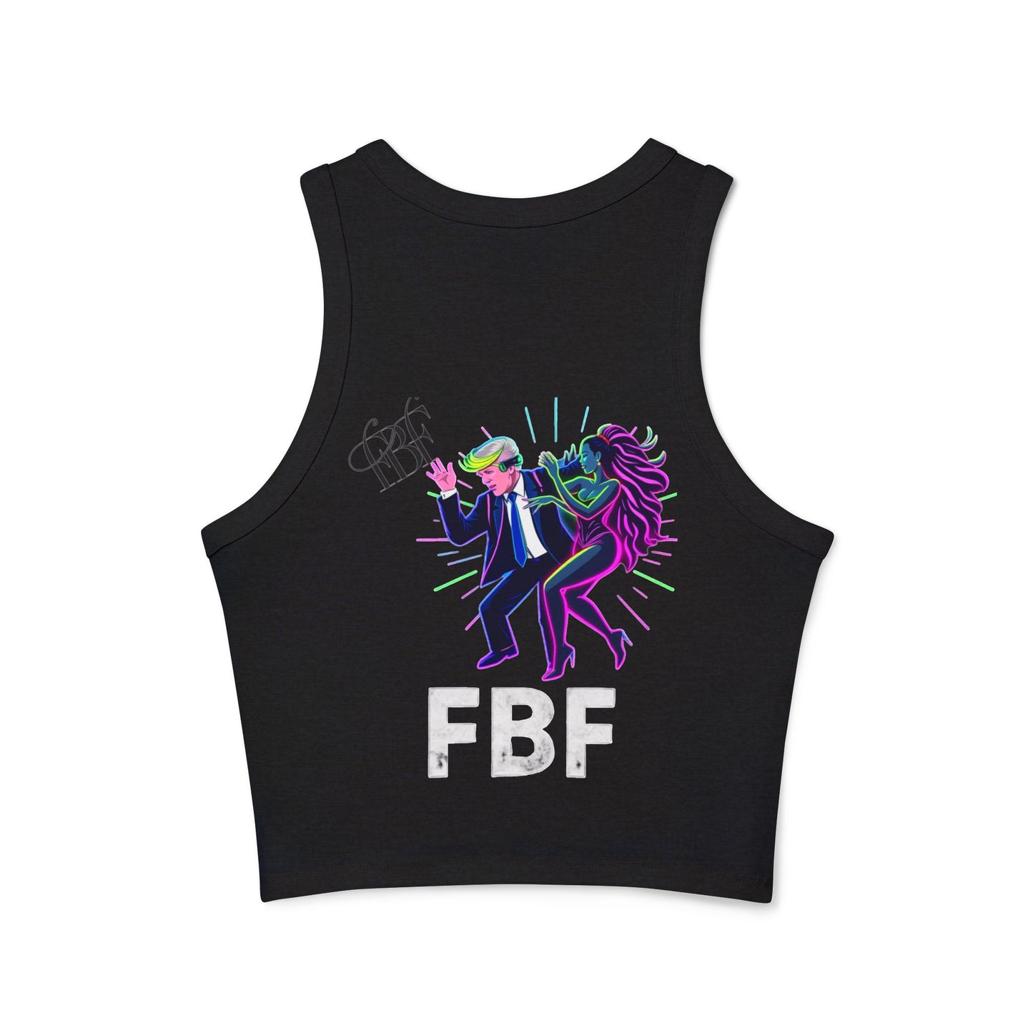 Retro Dance Graphic Tank Top, FBF Vibes, Women's Summer Apparel, Party Wear, Festival Clothing, Unique Graphic Tee