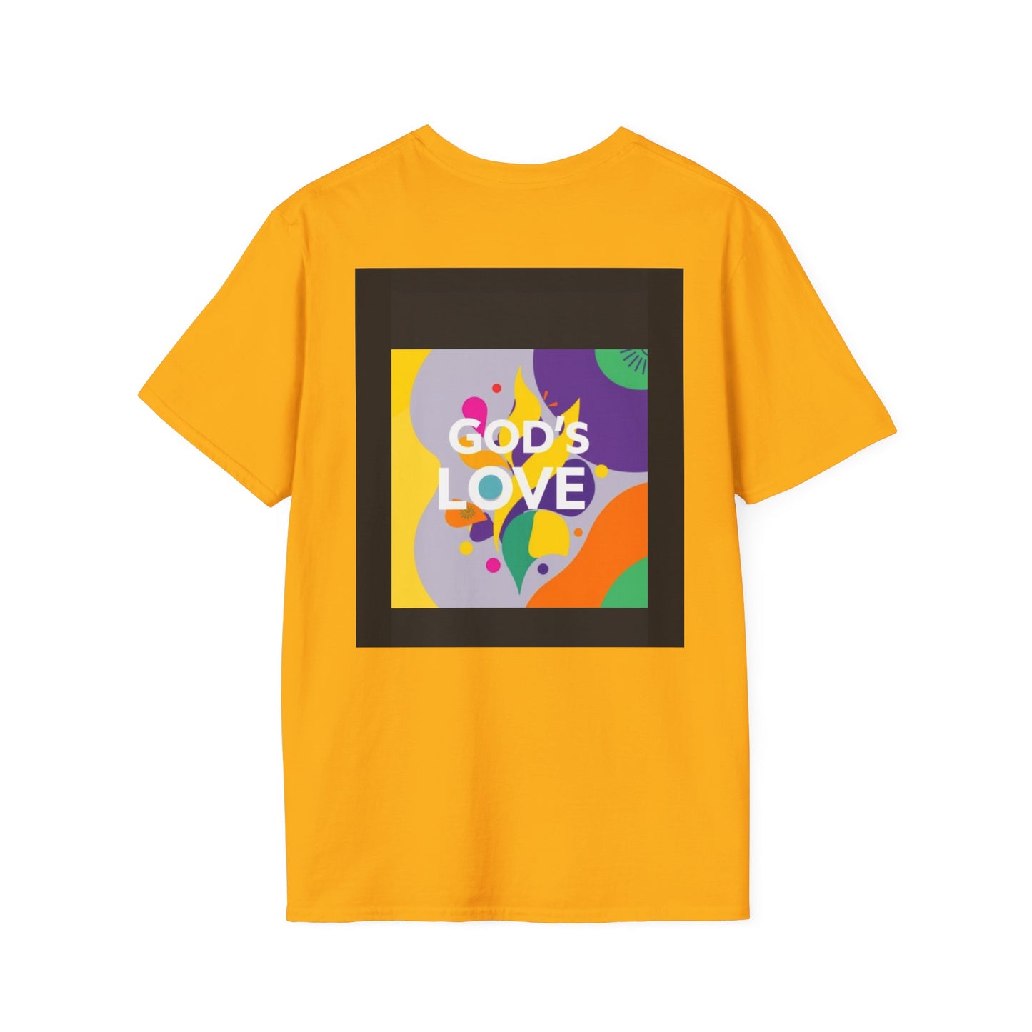 Unisex Softstyle T-Shirt with God's Love Design, Faith Shirt, Inspirational Tee, Christian Apparel, Gift for Believers, Everyday Wear