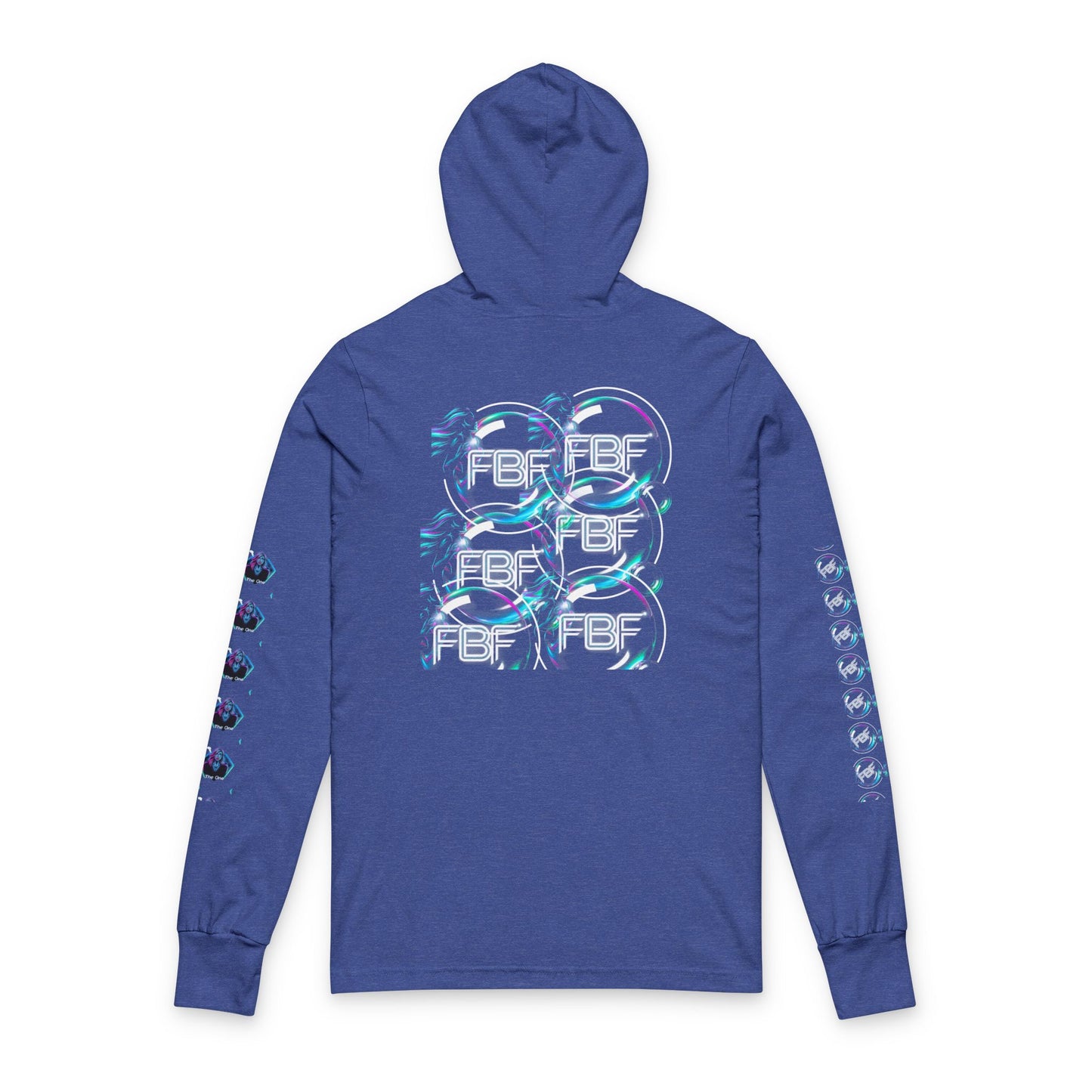 Car Culture Hooded Long Sleeve Tee — Neon Sports Car Graphic