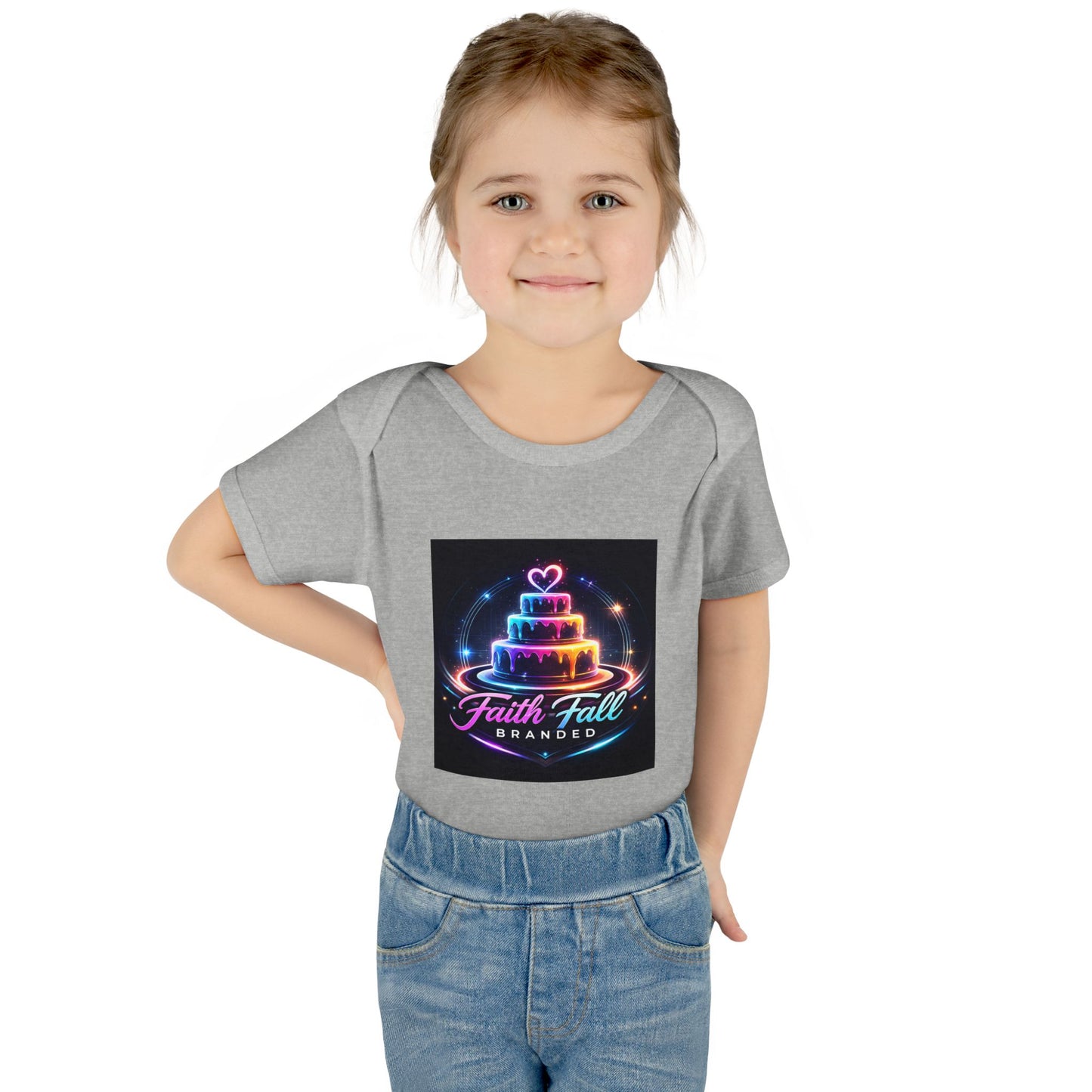 Infant Bodysuit — Neon Cake 'Faith, Fall, Brander' Baby Onesie
