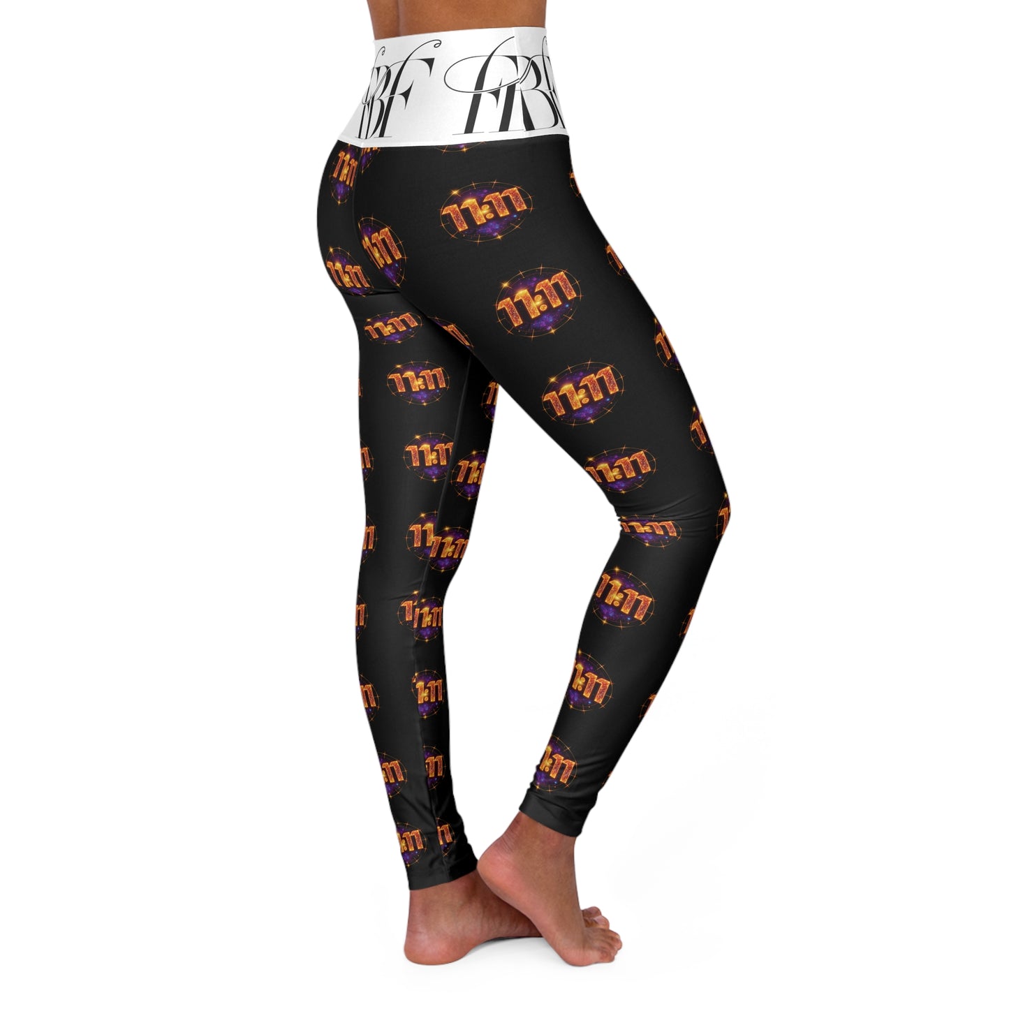High Waisted Yoga Leggings with Bold Print, Fitness Wear, Active Leggings, Yoga Fashion, Stylish Workout Gear, Gift for Yogis, [...]