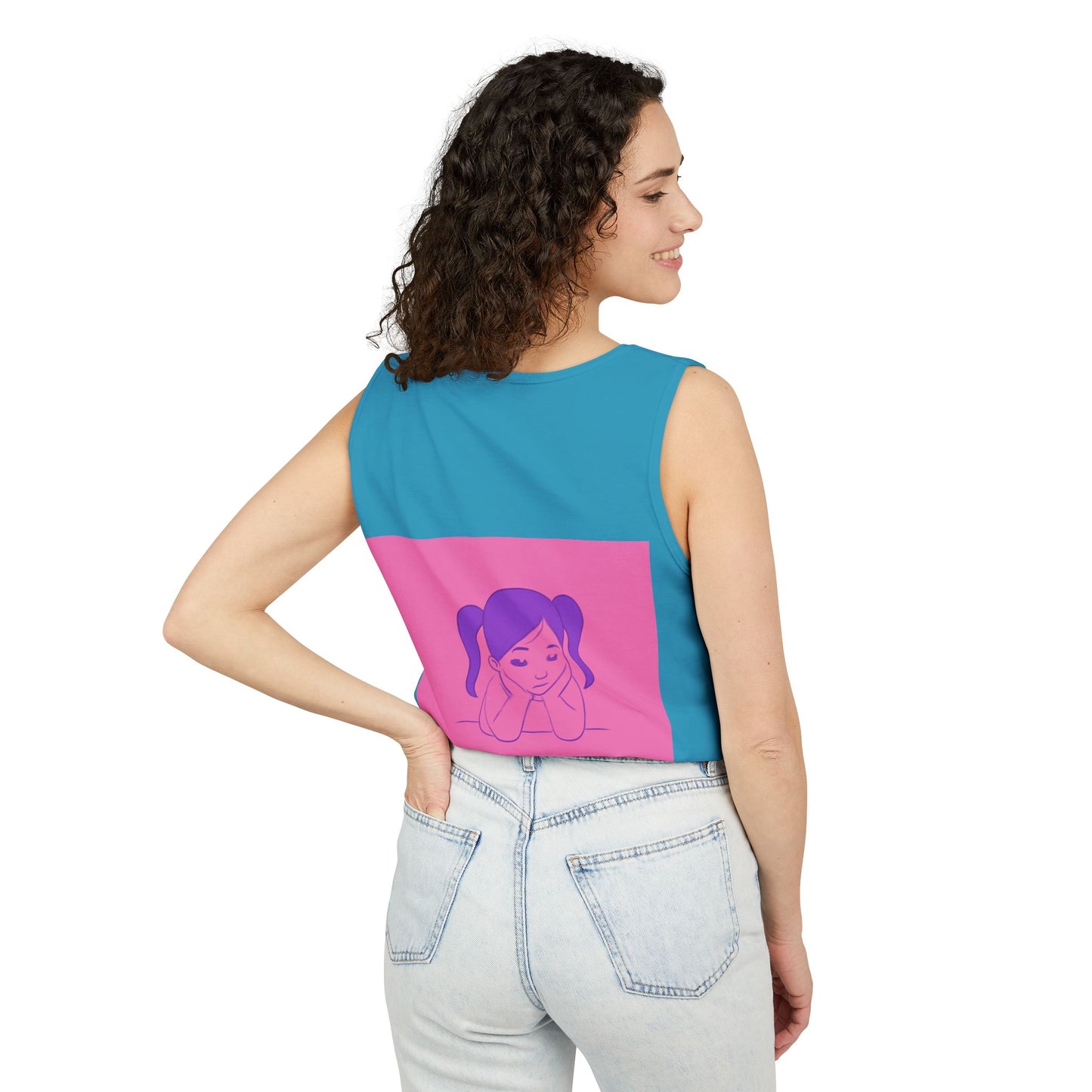 Unisex Graphic Tank Top, Cute Casual Summer Wear, Perfect for Gifts, Self-Love Celebration, Festive & Fun, Daily Comfort