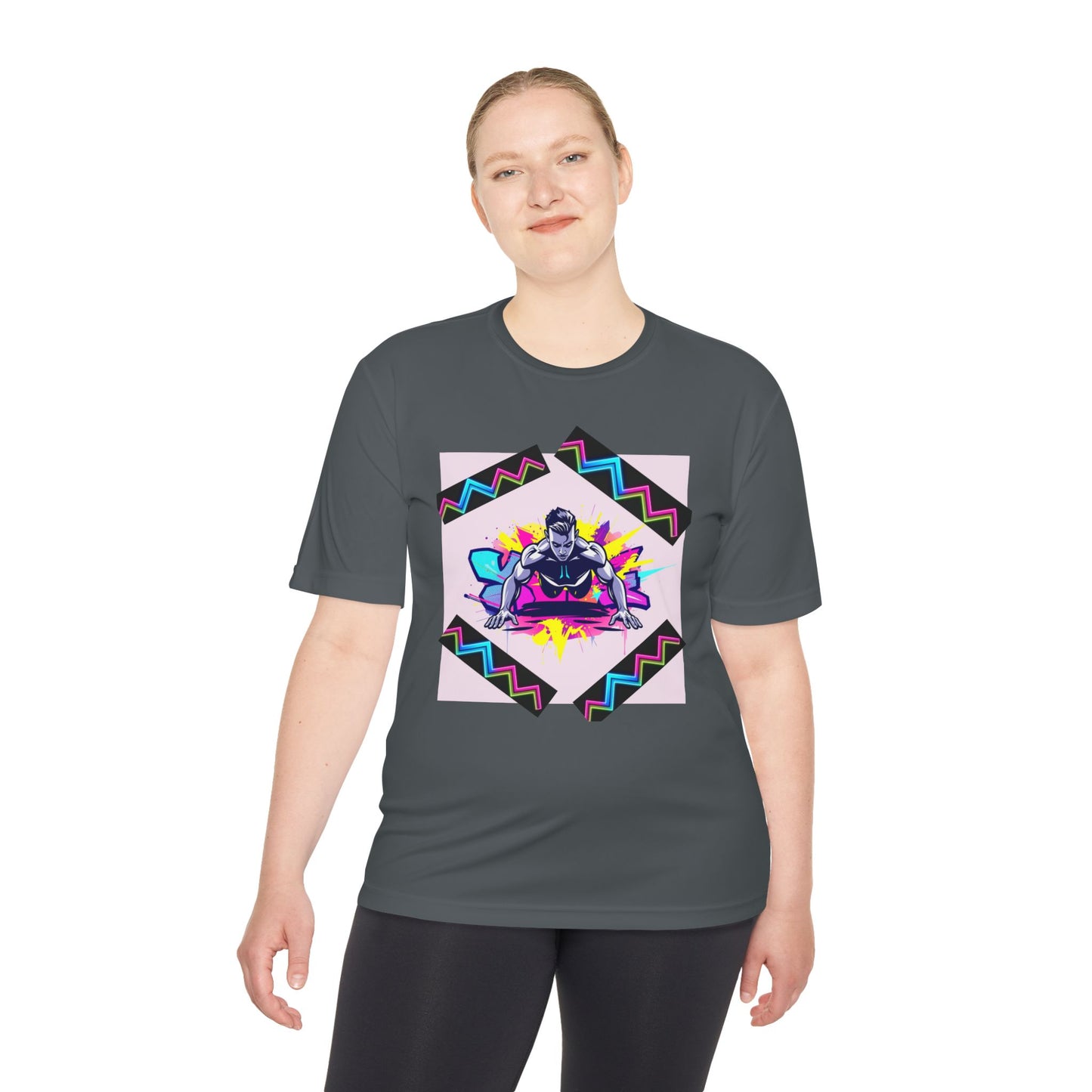 Vibrant Graphic Moisture Wicking Tee for Active Lifestyle