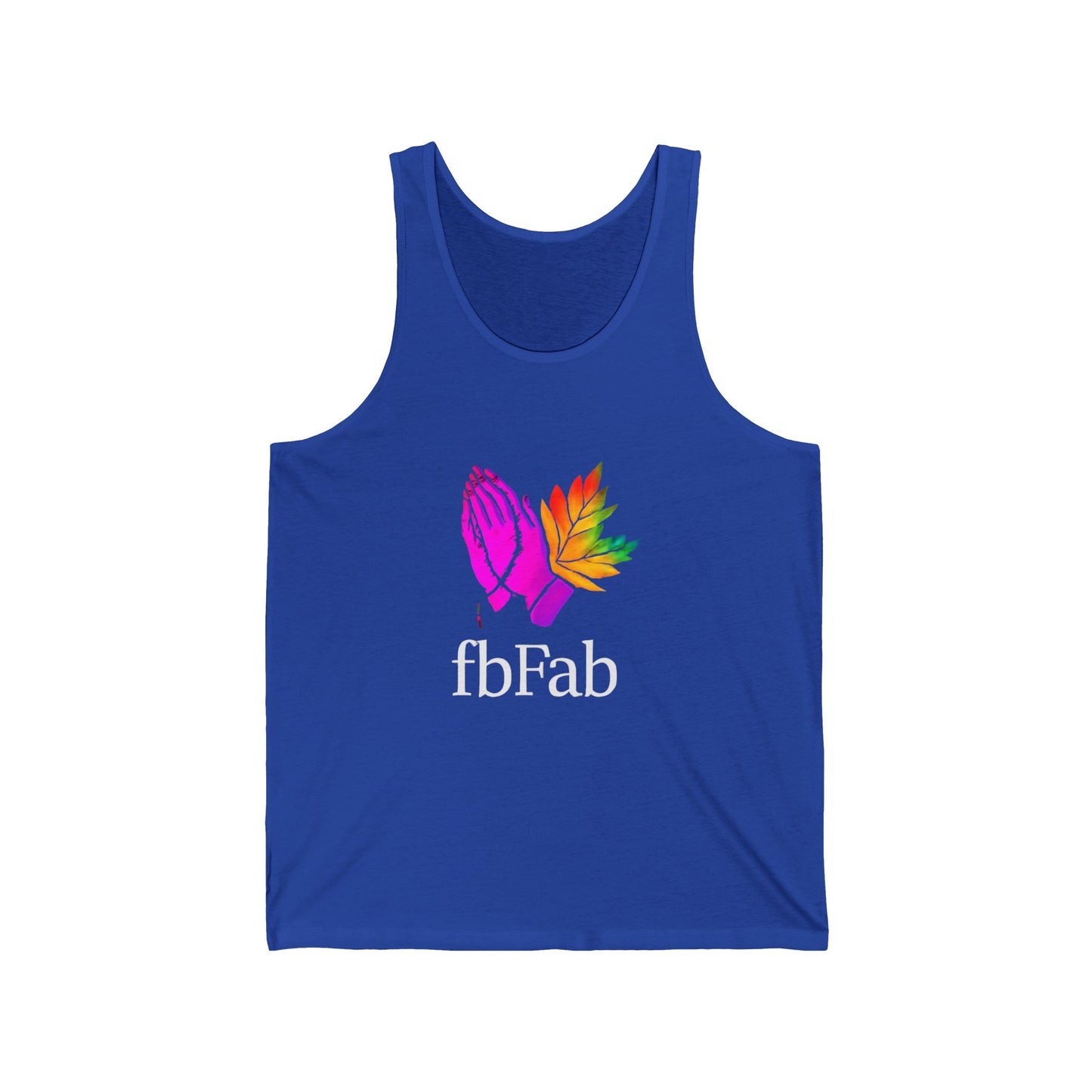 Colorful Graphic Unisex Jersey Tank Top, Inspirational Workout Tee, Summer Activewear, Spiritual Gift, Pride Day Apparel, Yoga Tank