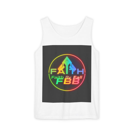 Unisex Rainbow Faith Tank Top, LGBTQ Pride Apparel, Summer Vibes Top, Festival Clothing, Faith By Fall Design