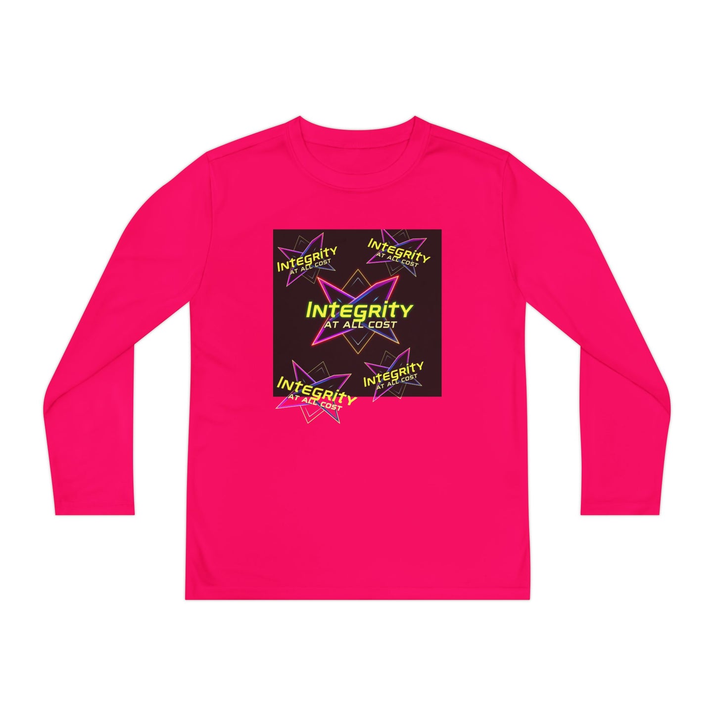 Integrity Youth Long Sleeve Tee, Cool Graphic Shirt, Motivational Apparel, Perfect for Sports, Birthday Gift