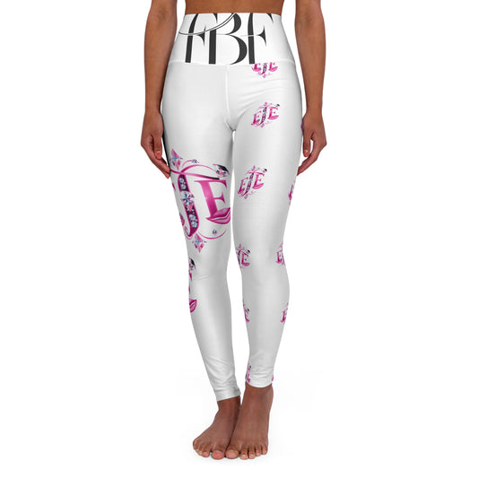 High Waisted Yoga Leggings with FBF Design – Stylish Activewear for Fitness, Yoga, or Loungewear, Perfect for Workouts and Relaxation