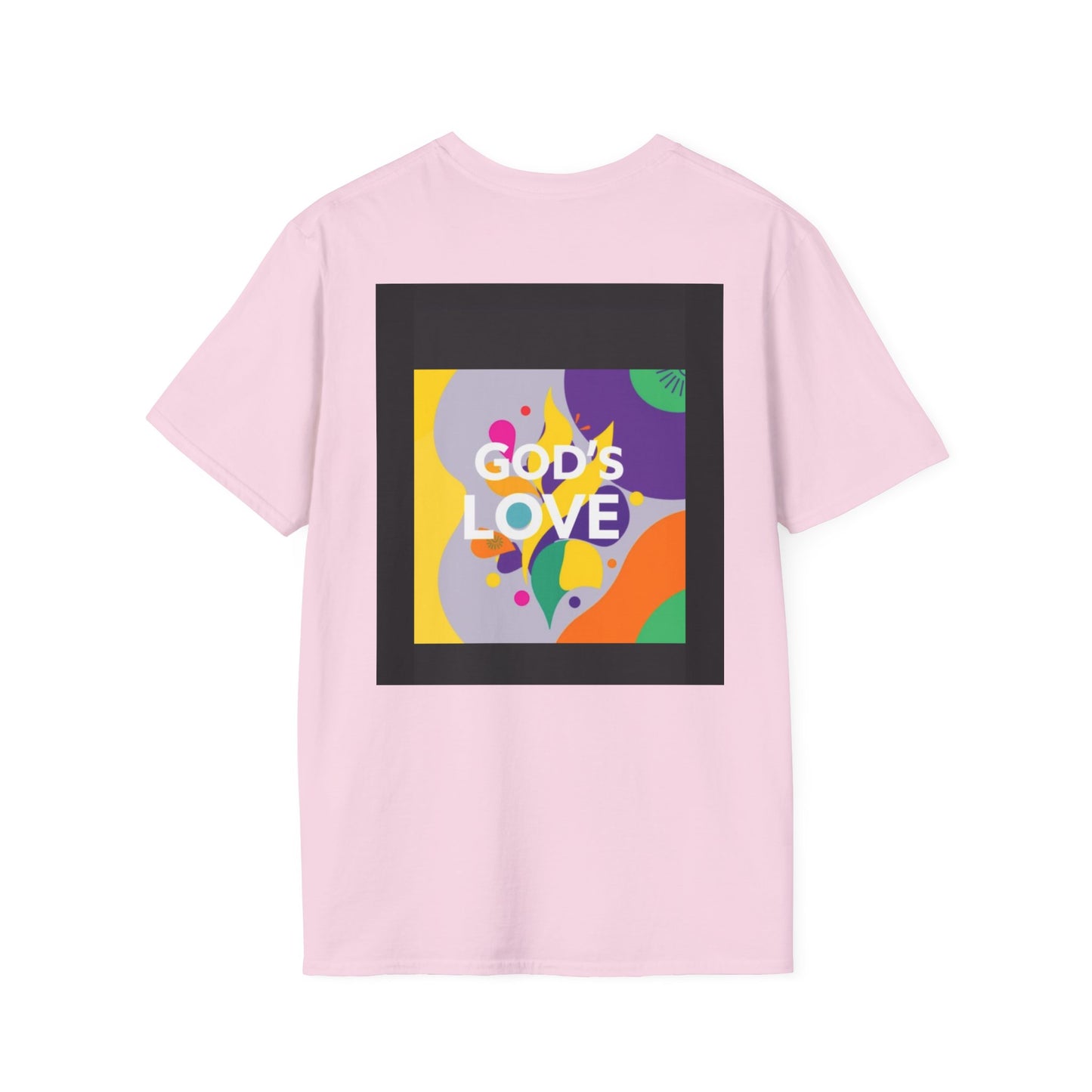 Unisex Softstyle T-Shirt with God's Love Design, Faith Shirt, Inspirational Tee, Christian Apparel, Gift for Believers, Everyday Wear