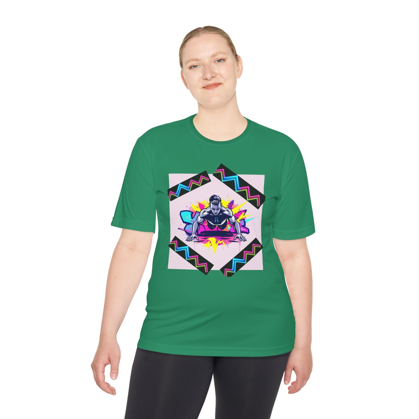 Vibrant Graphic Moisture Wicking Tee for Active Lifestyle