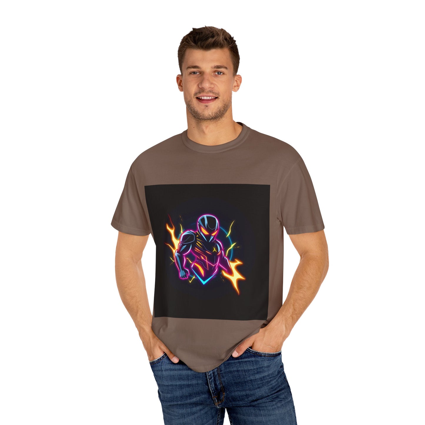 Vibrant Unisex Graphic T-Shirt, Cosmic Dreams Tee, Retro Neon Shirt, Stylish Casual Wear, Gift for Gamers & Dreamers