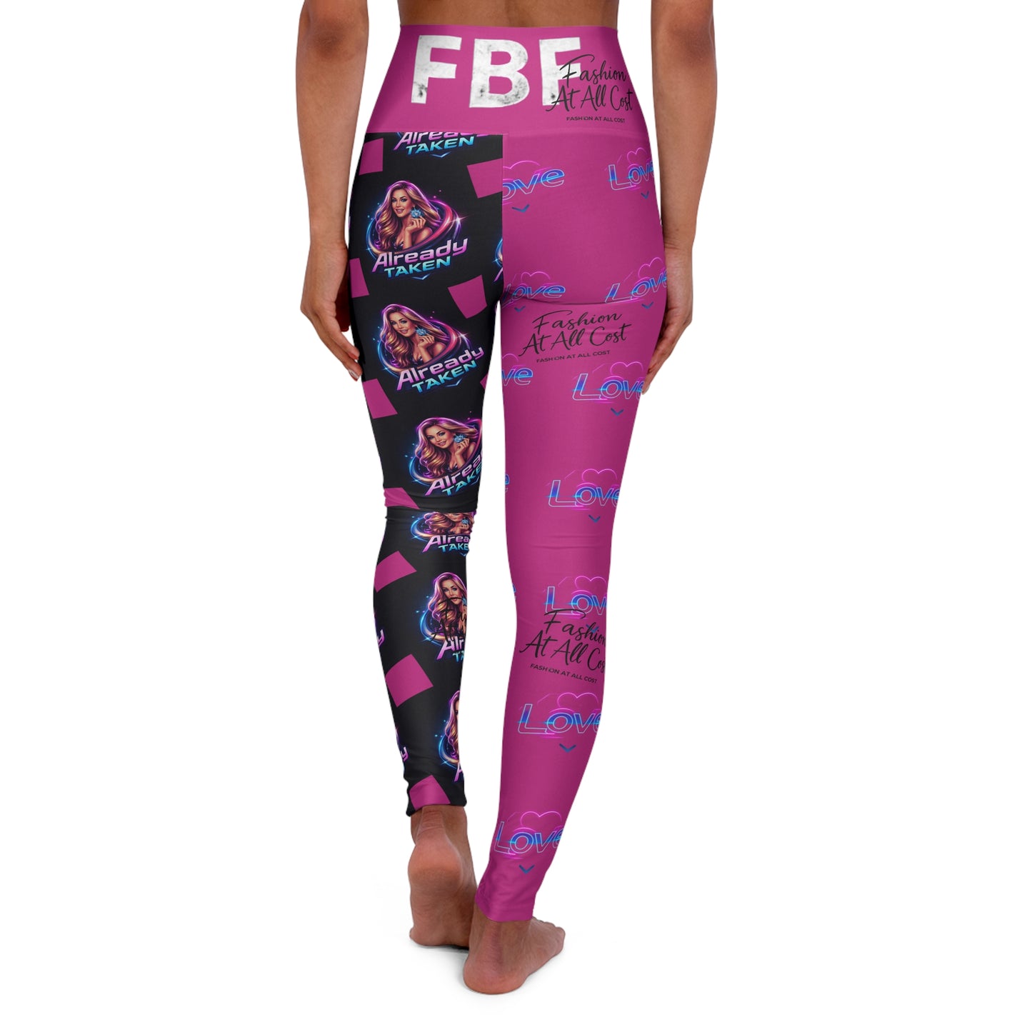 High Waisted Yoga Leggings (AOP)