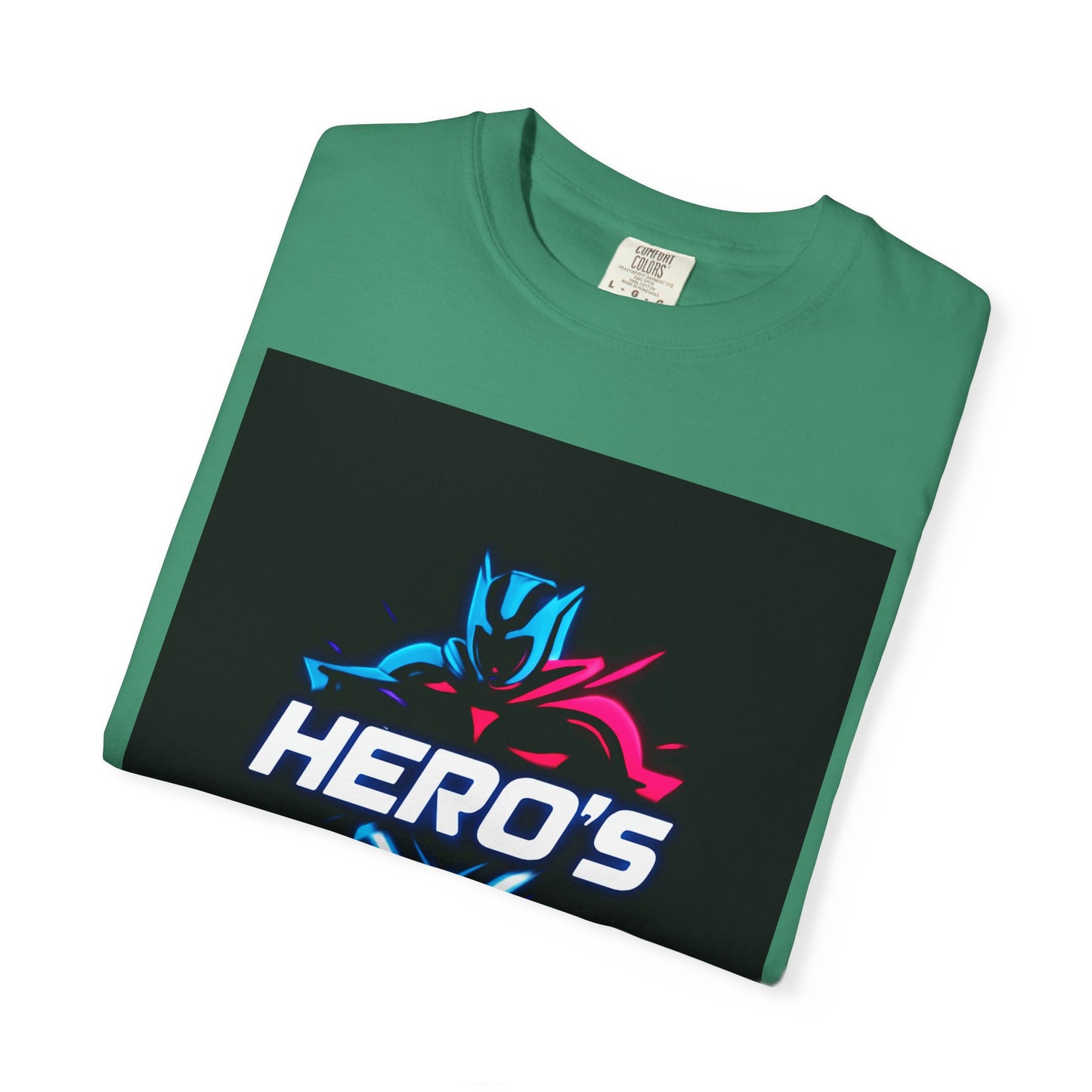 Hero's Unisex Garment-Dyed T-shirt, Casual Tee, Perfect for Gifting, Comic Fans, Hero Celebrations, Graphic Tee, Everyday Wear