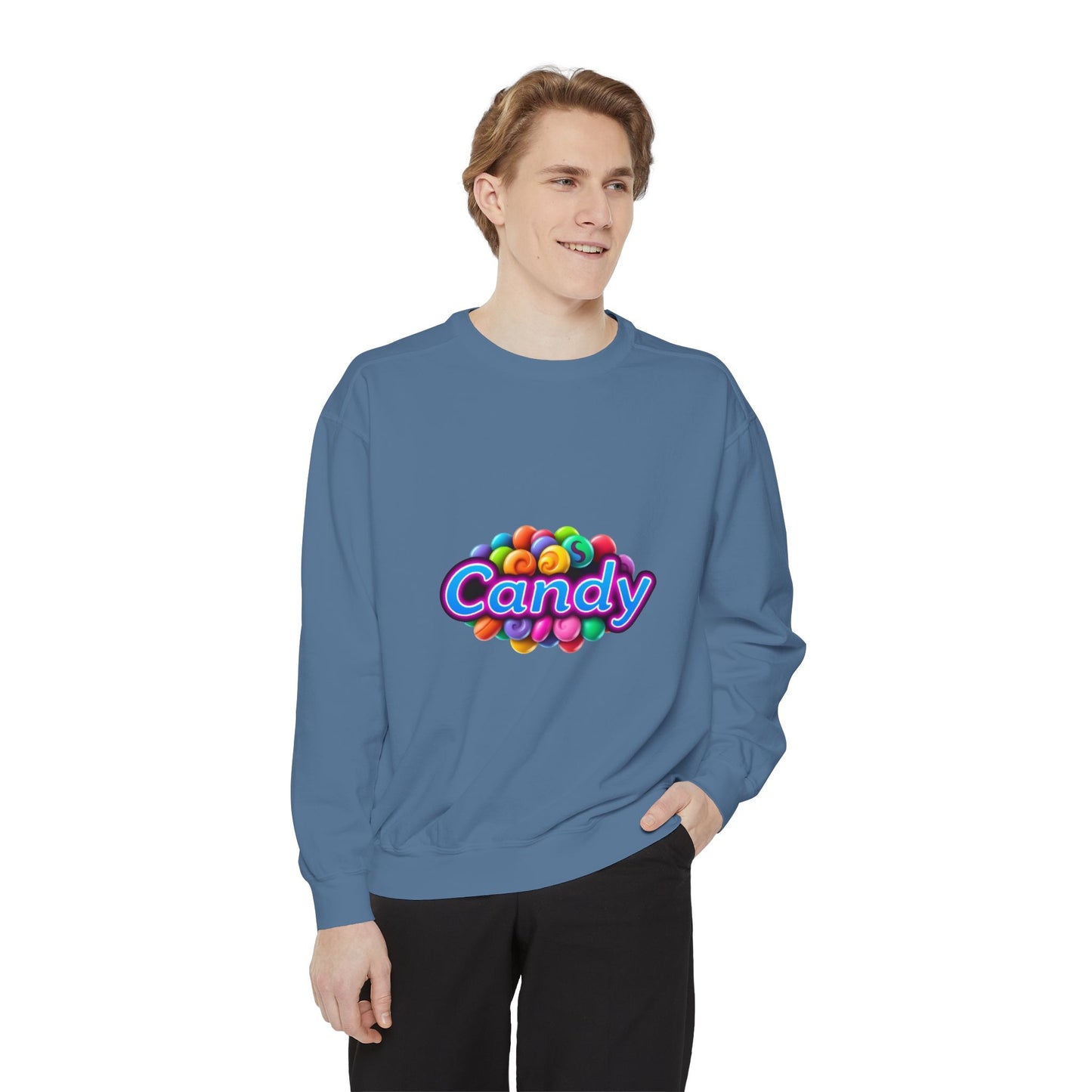 Candy-Themed Unisex Garment-Dyed Sweatshirt - Nostalgic Apparel for Sweet Lovers, Cozy Casual Wear, Gift for Candy Lovers, Colorful [...]