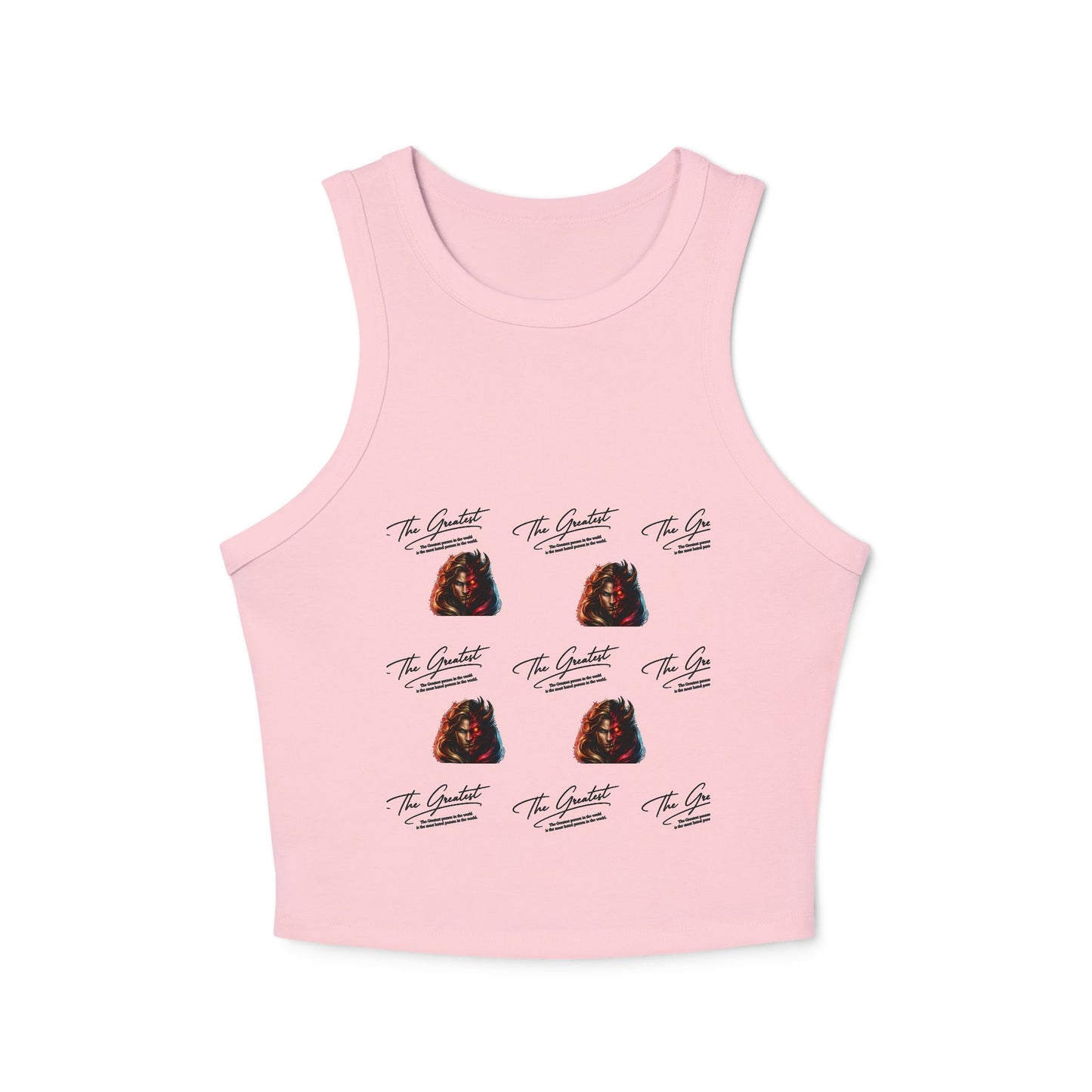 Great/hate Women's Micro Rib Racer Tank Top