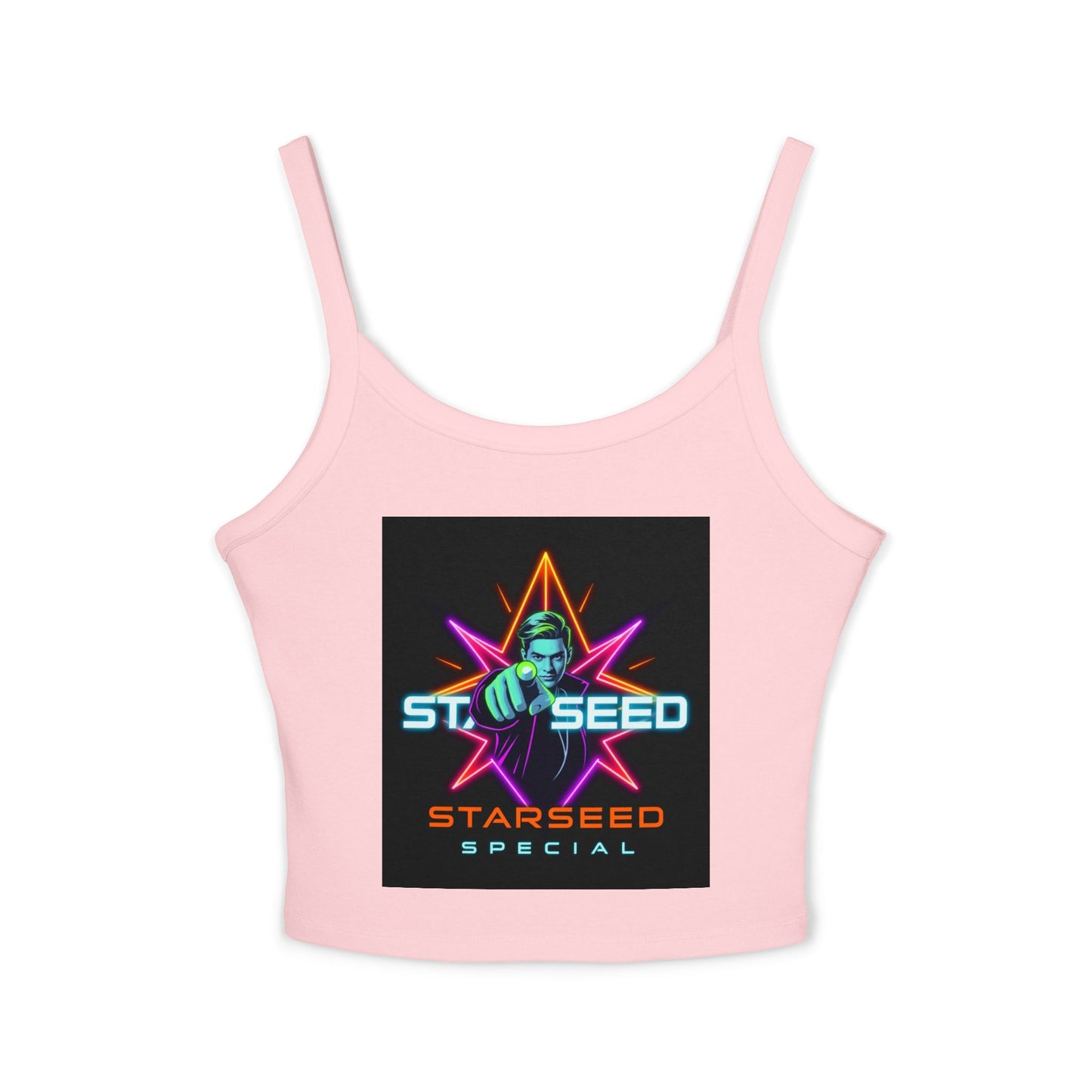 Starseed Graphic Tank Top, Women's Spaghetti Strap Top, Boho Style, Festival Attire, Summer Fashion, Gift for Her