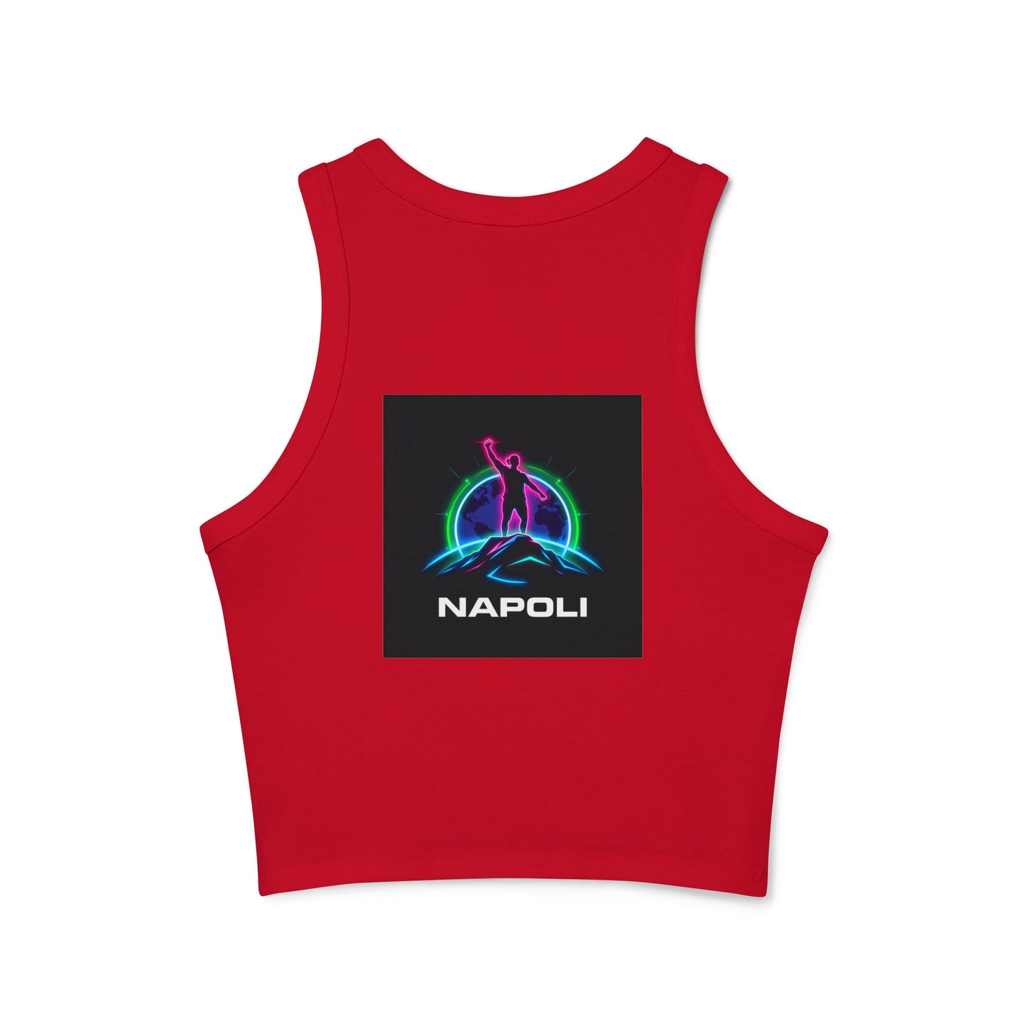 Vintage Napoli Racer Tank Top for Women, Trendy Summer Top, Athletic Wear, Casual Beach Outfit, Retro Graphic Competitive Apparel