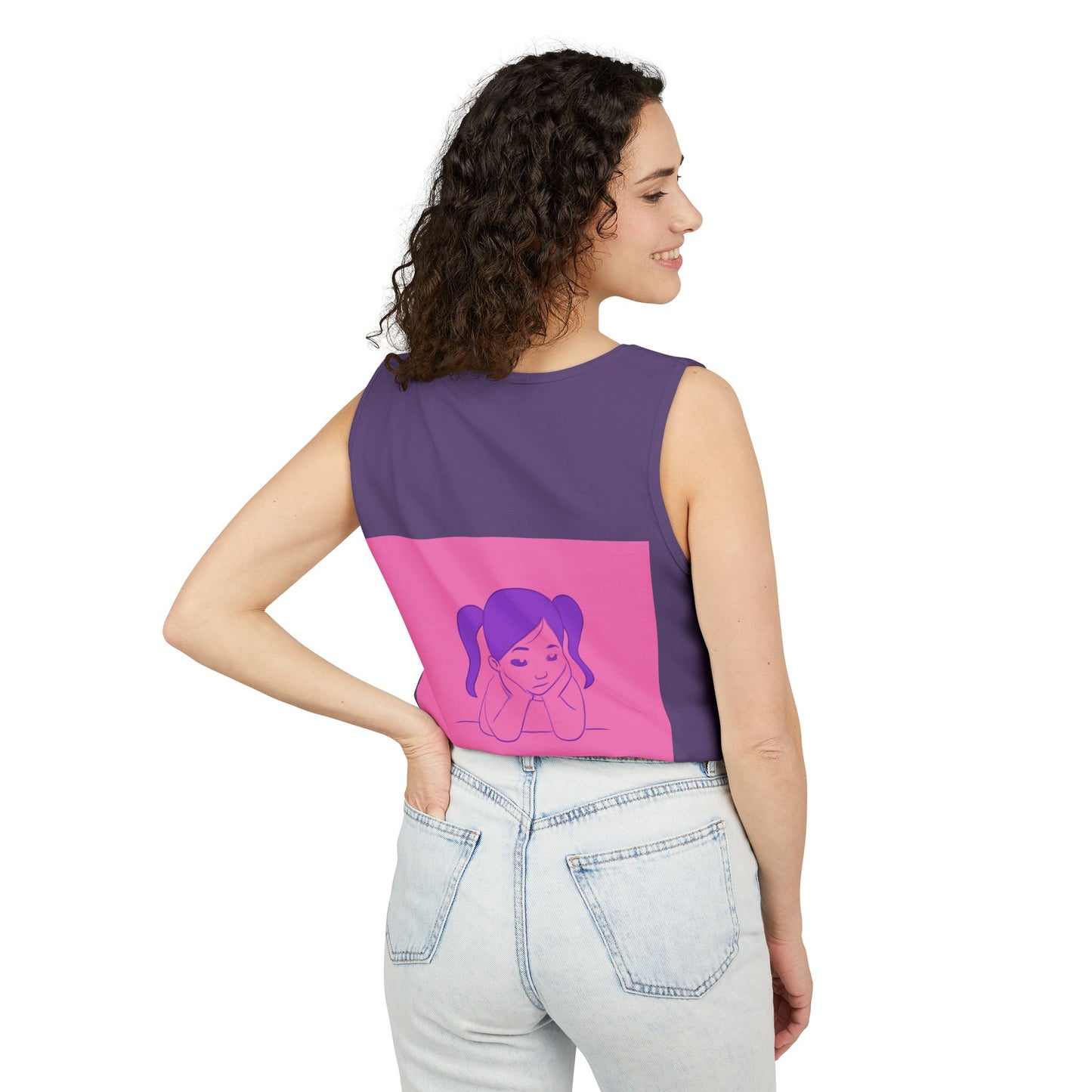 Unisex Graphic Tank Top, Cute Casual Summer Wear, Perfect for Gifts, Self-Love Celebration, Festive & Fun, Daily Comfort