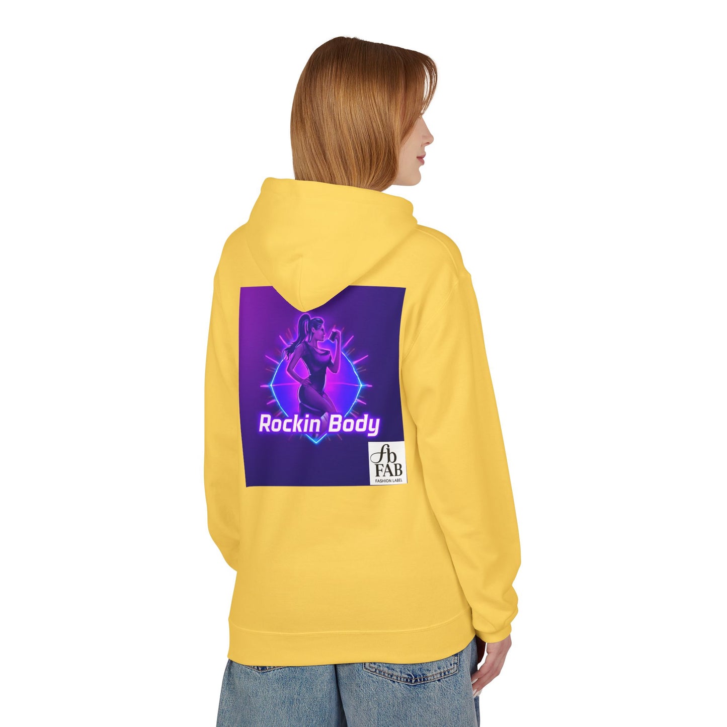 Rock Your Body Fleece Hoodie | Unisex Midweight Hoodie, Cozy Sweatshirt, Unique Gift for Fitness Lovers, Casual Wear, Music Inspired Apparel