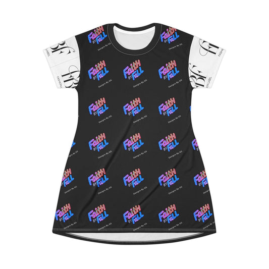 Faith by Fall T-Shirt Dress - Stylish & Vibrant Casual Wear for Autumn Events