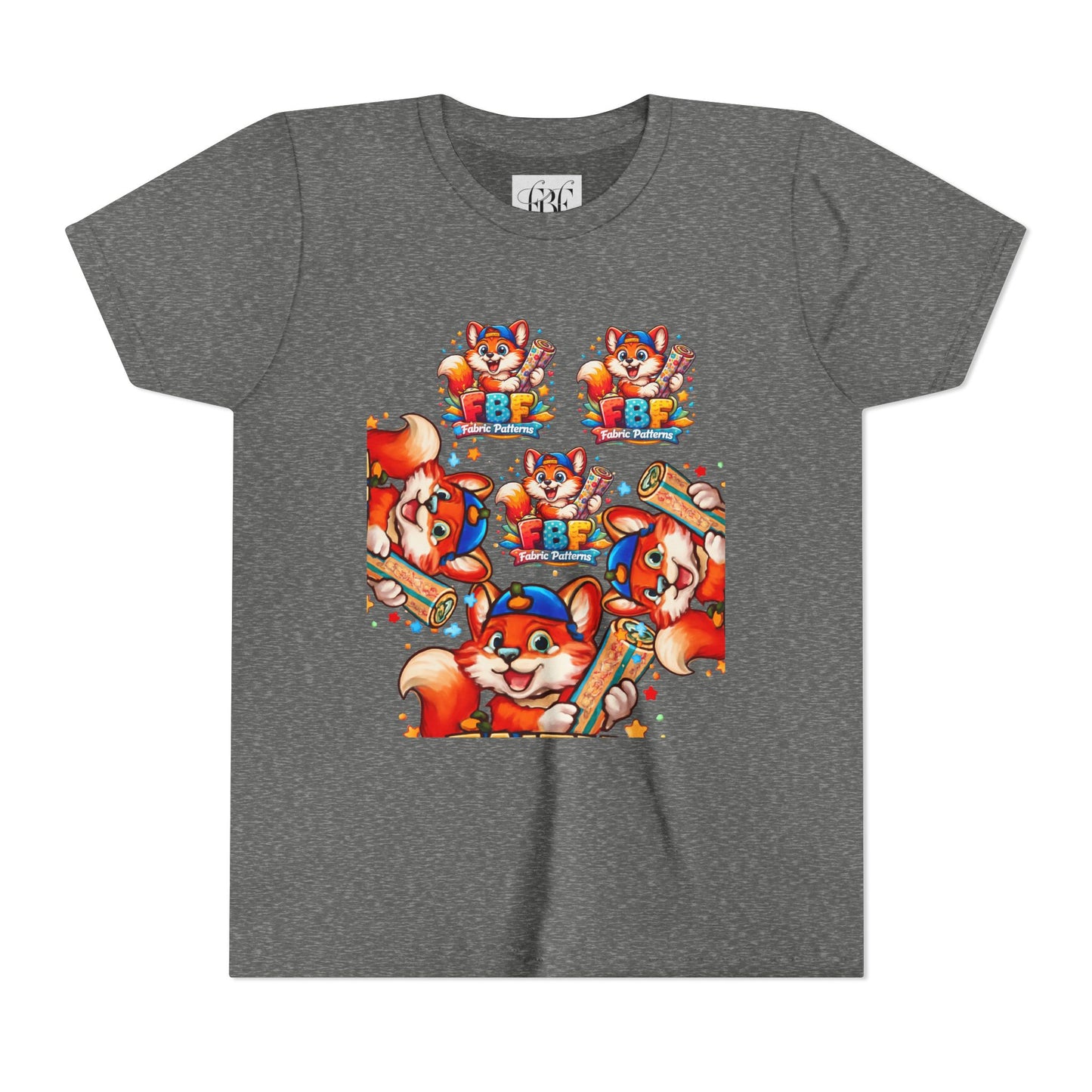 Youth Tee — Colorful Cartoon Fox 'FBF' Logo Kids Shirt
