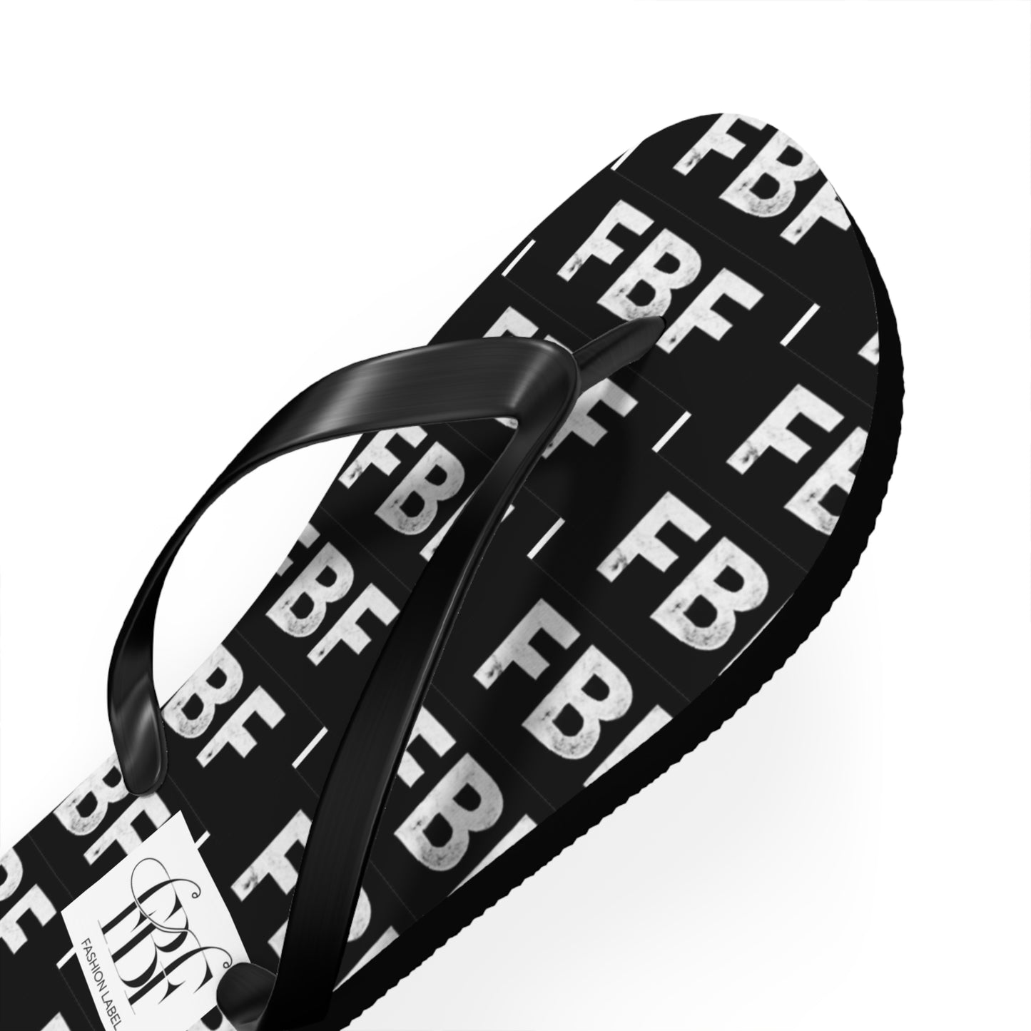 Trendy Flip Flops with FBF Print - Summer Vacation Footwear, Beach Wear, Casual Sandals, Gift for Sun Lovers, Stylish Pool Slides