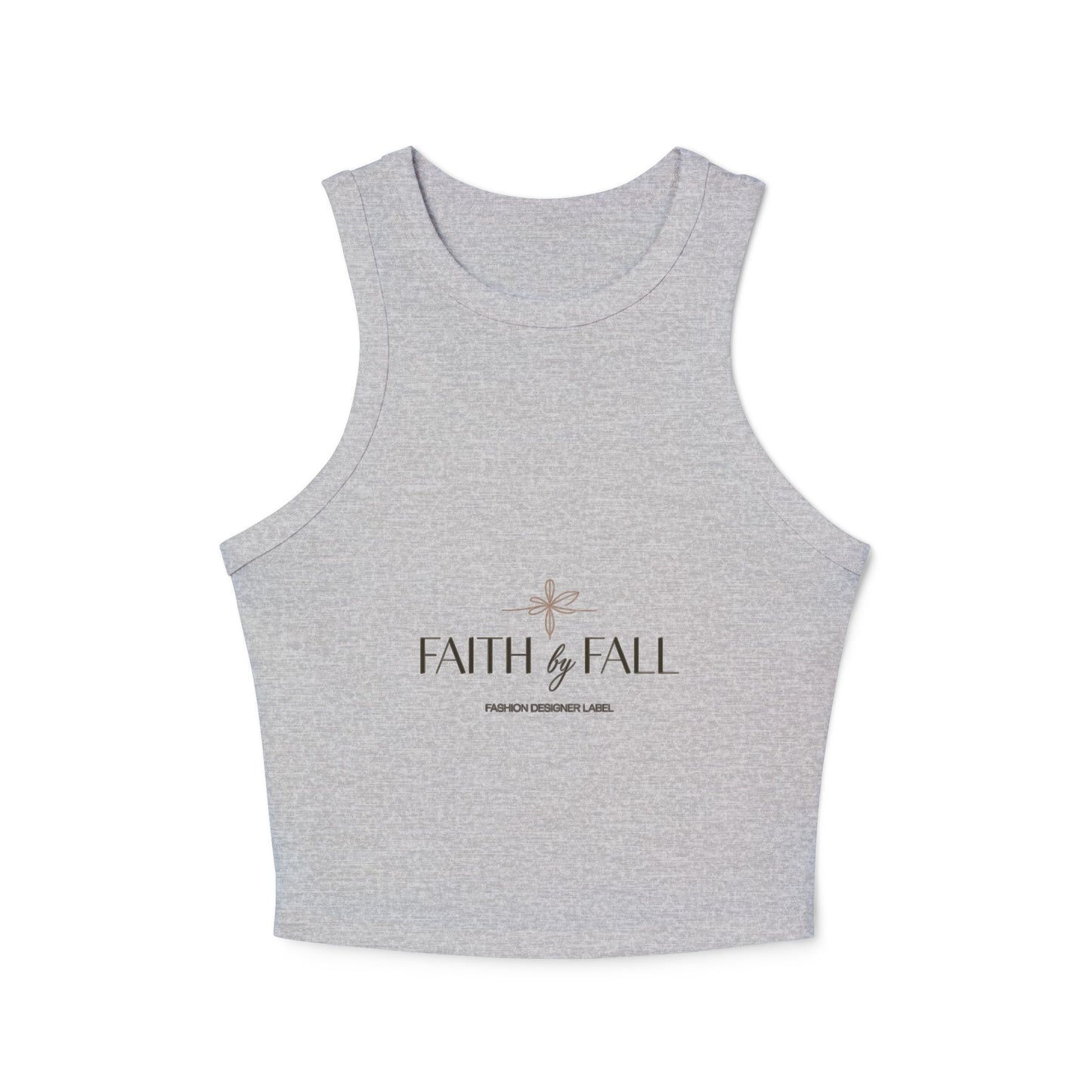 Faith & Fall Women’s Racer Tank Top | Motivational Top, Fall Fashion, Casual Wear, Unique Gift for Women, Inspirational Apparel