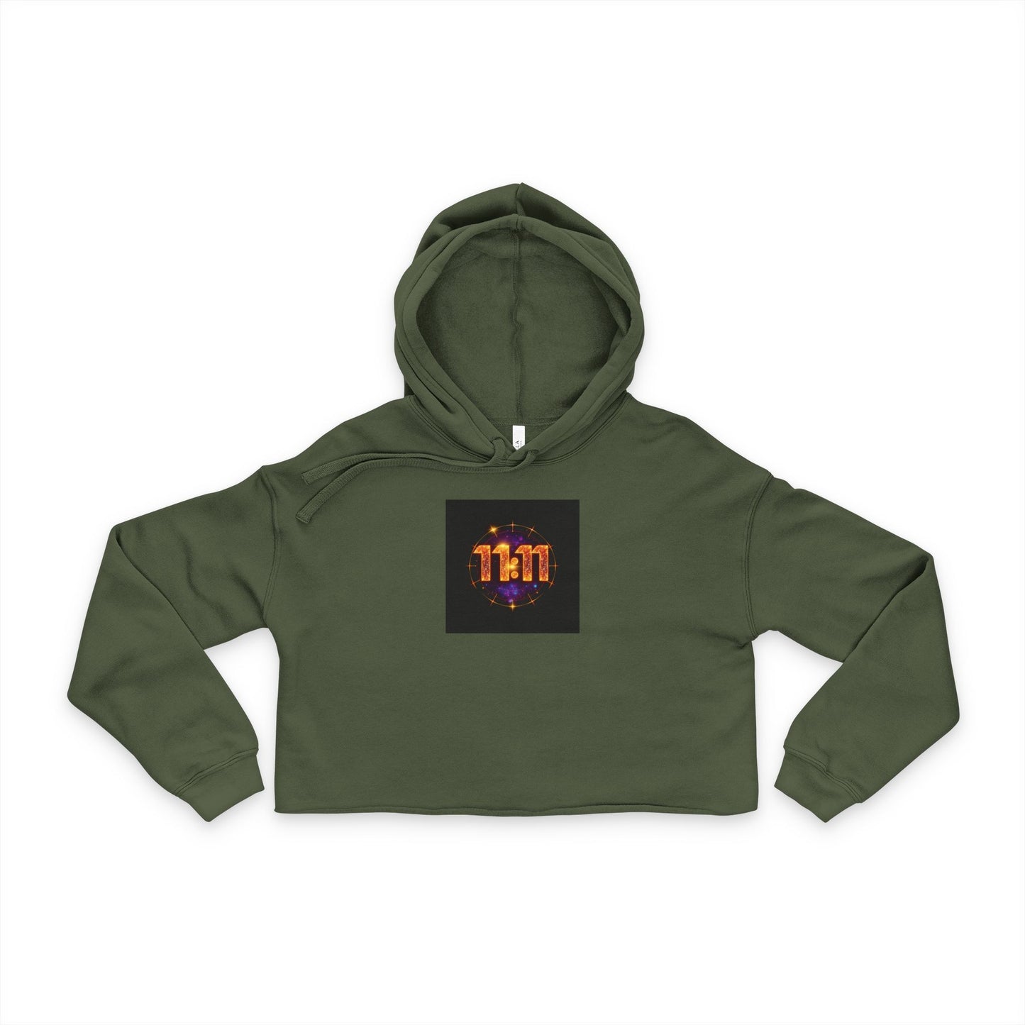 Divine Timing Women's Cropped Hoodie | Spiritual Gift, Trendy Activewear, Cozy Layer, Meditation Apparel, New Age Style