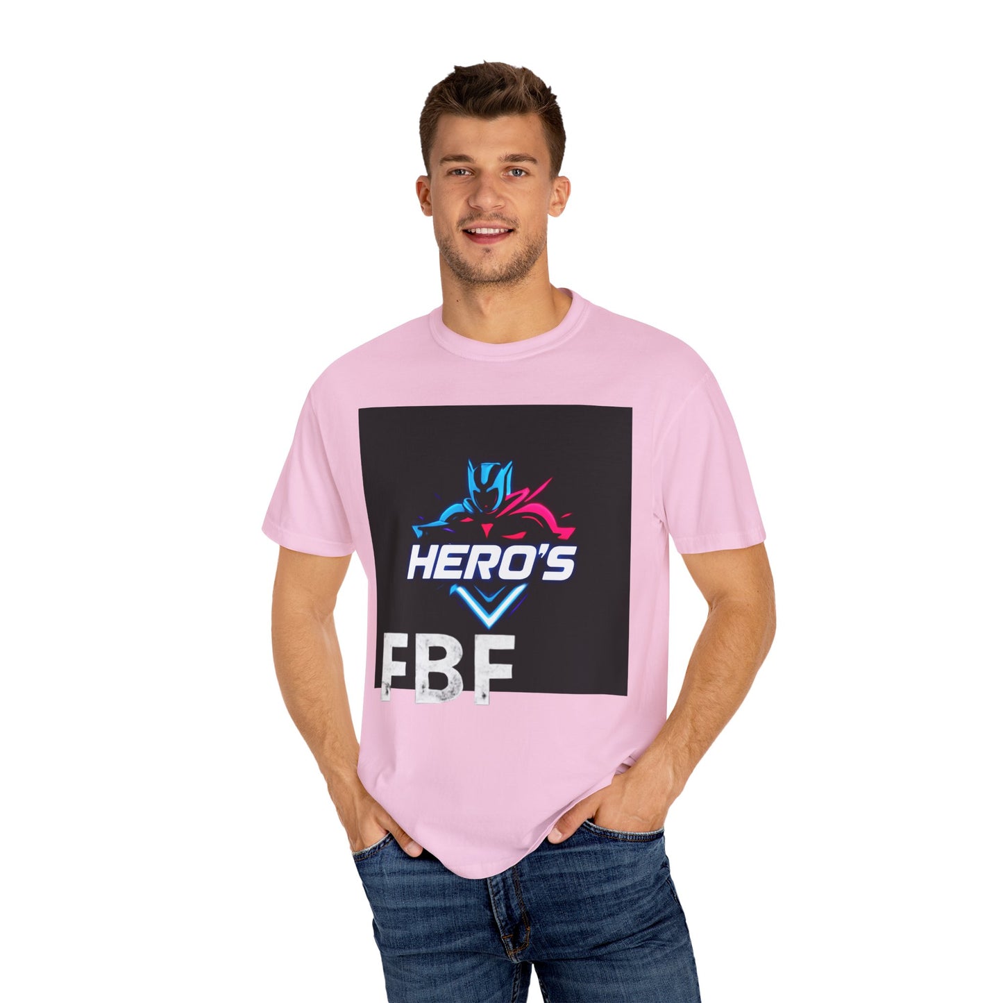 Hero's Unisex Garment-Dyed T-shirt, Casual Tee, Perfect for Gifting, Comic Fans, Hero Celebrations, Graphic Tee, Everyday Wear