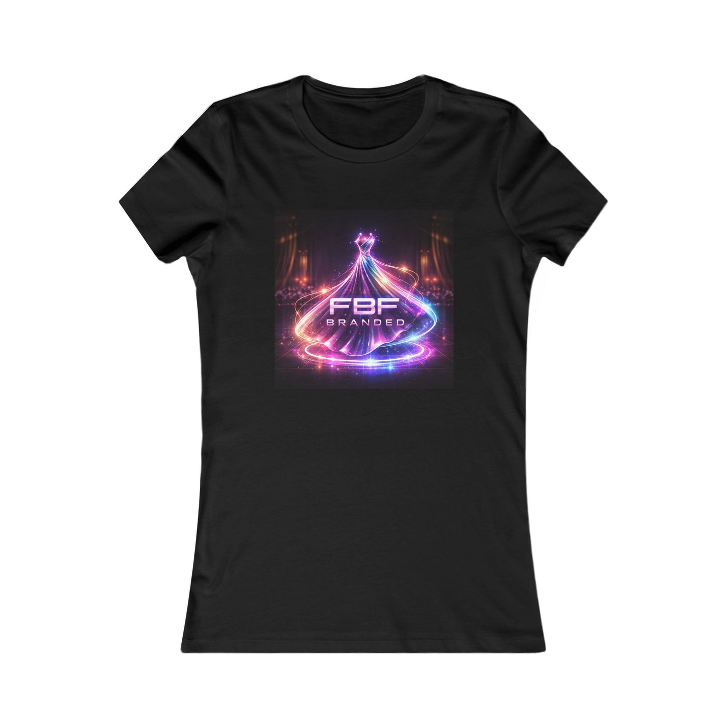 Faith Fall Women's Tee — Neon Holiday Tree Logo