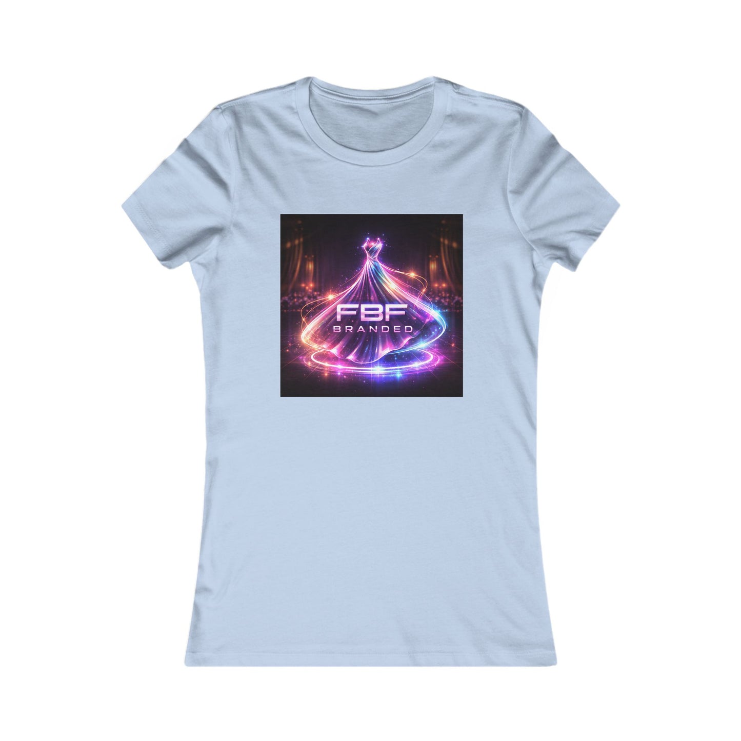 Faith Fall Women's Tee — Neon Holiday Tree Logo