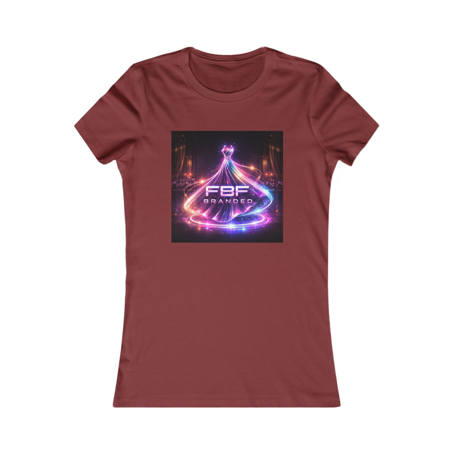 Faith Fall Women's Tee — Neon Holiday Tree Logo